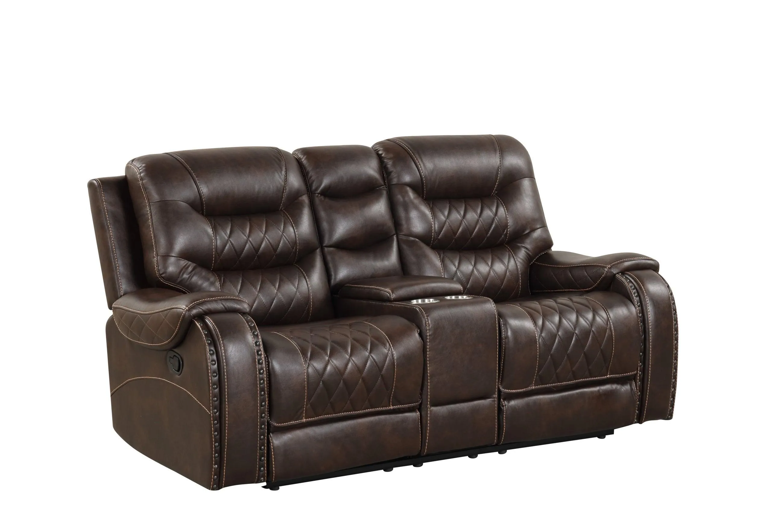 Juniper Brown Oversized 3-Piece Reclining Living Room Set - Image 4