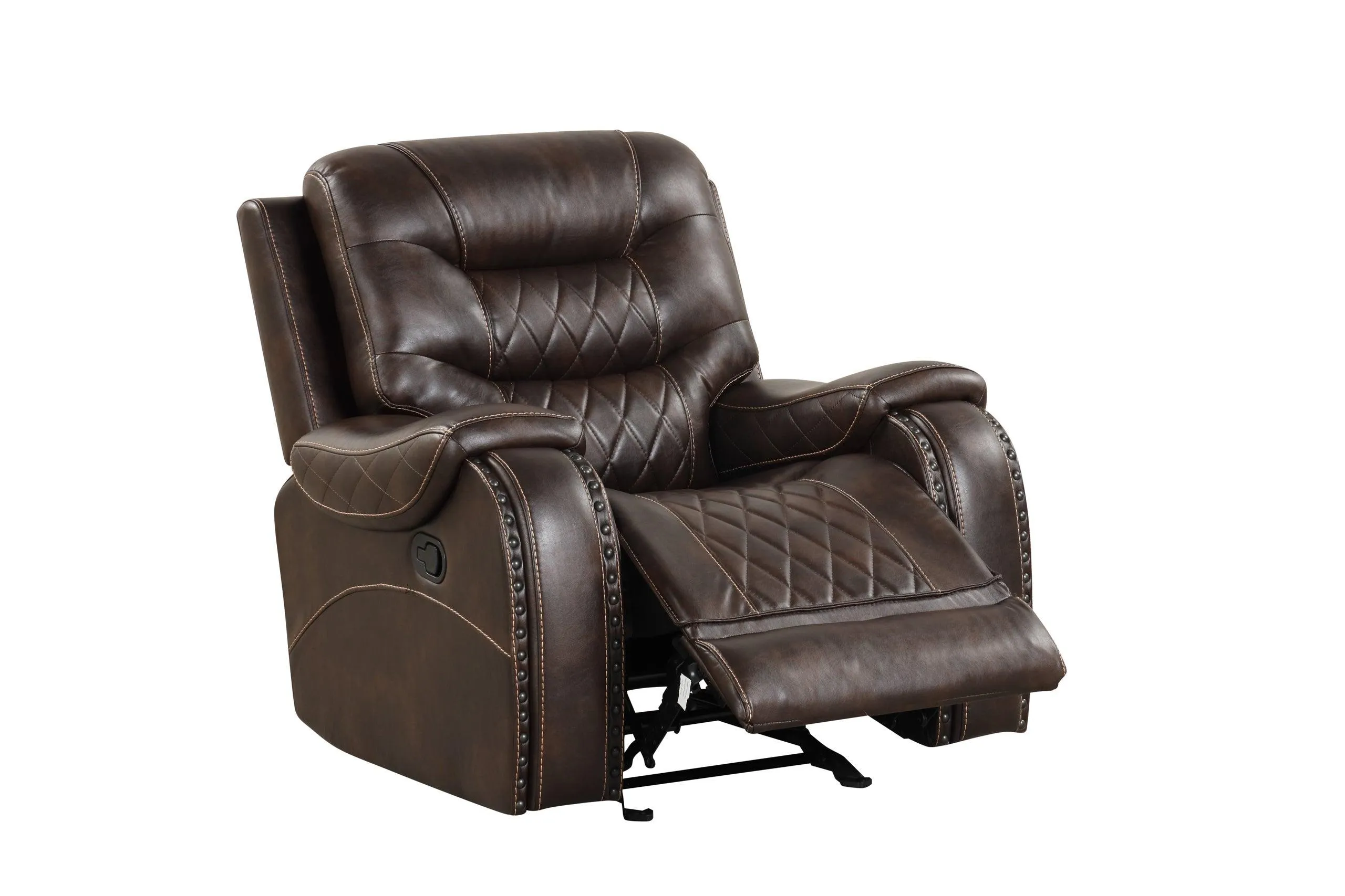 Juniper Brown Oversized 3-Piece Reclining Living Room Set - Image 5