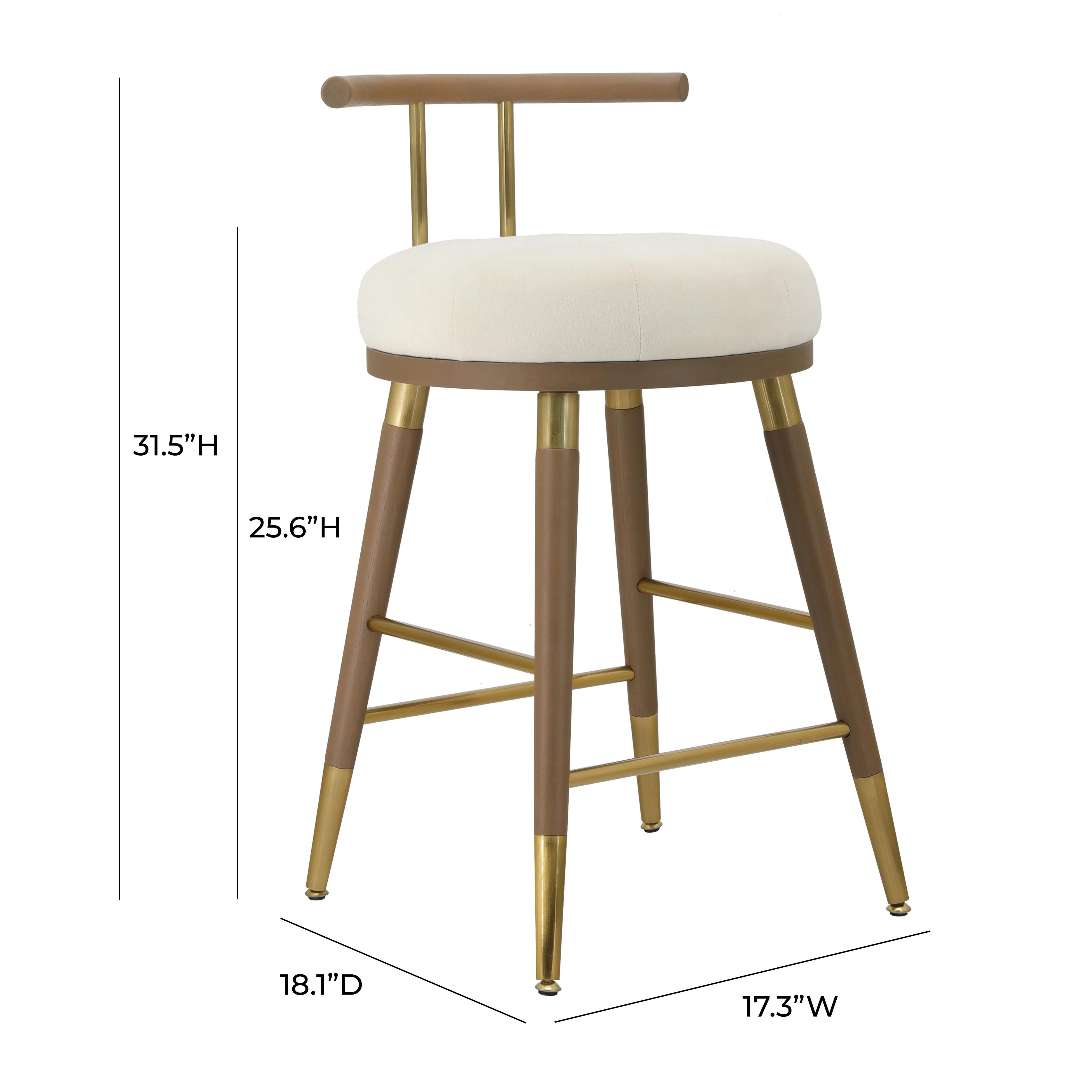 Juniper Velvet Stool - Image 12