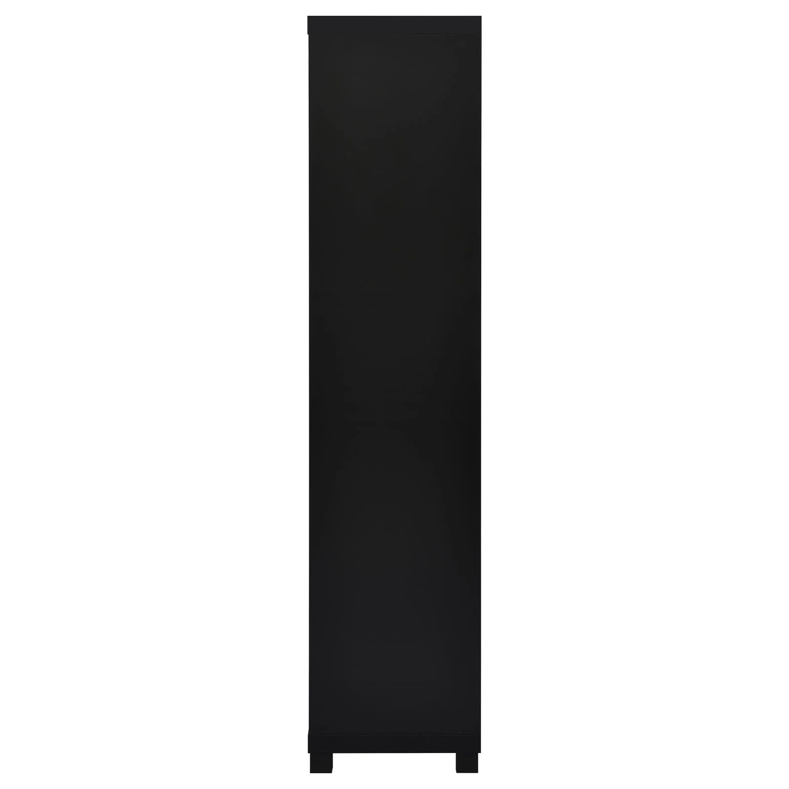 Jupiter Black 3-shelf Media Tower Bookcase with Storage Cabinet - Image 4