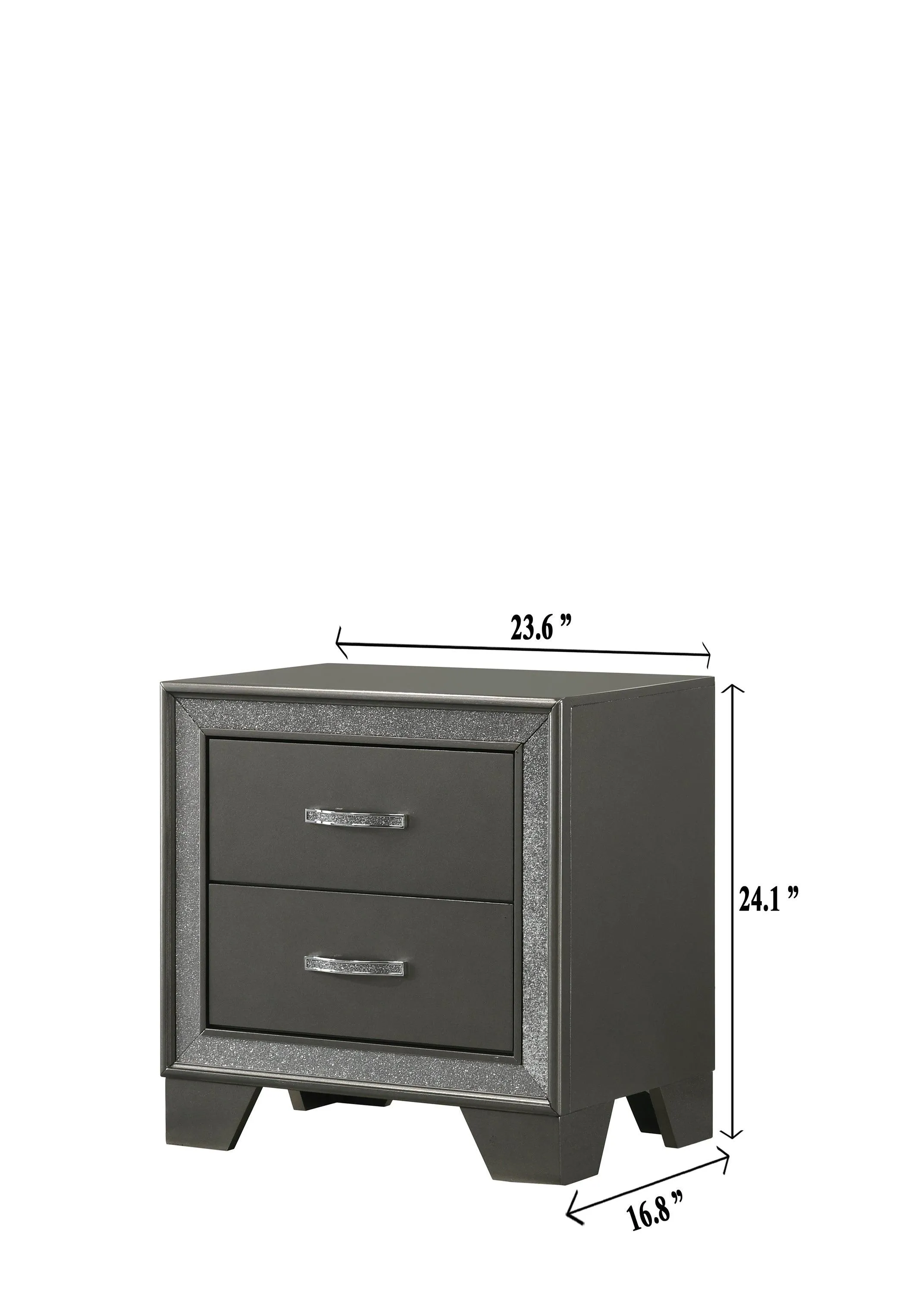 Kaia Gray Nightstand - Image 4