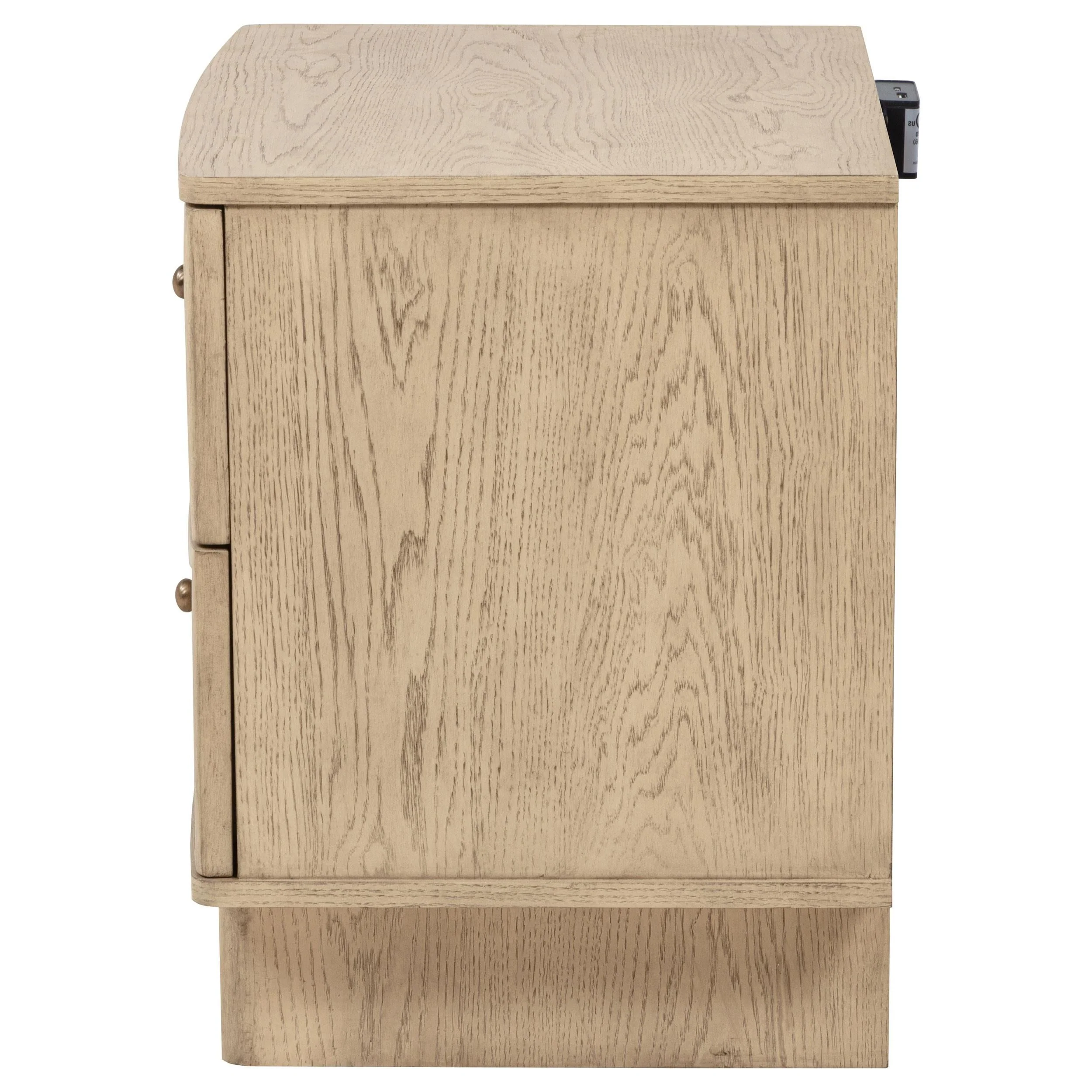 Kailani Beige Oak 2-Drawer Nightstand - Image 5