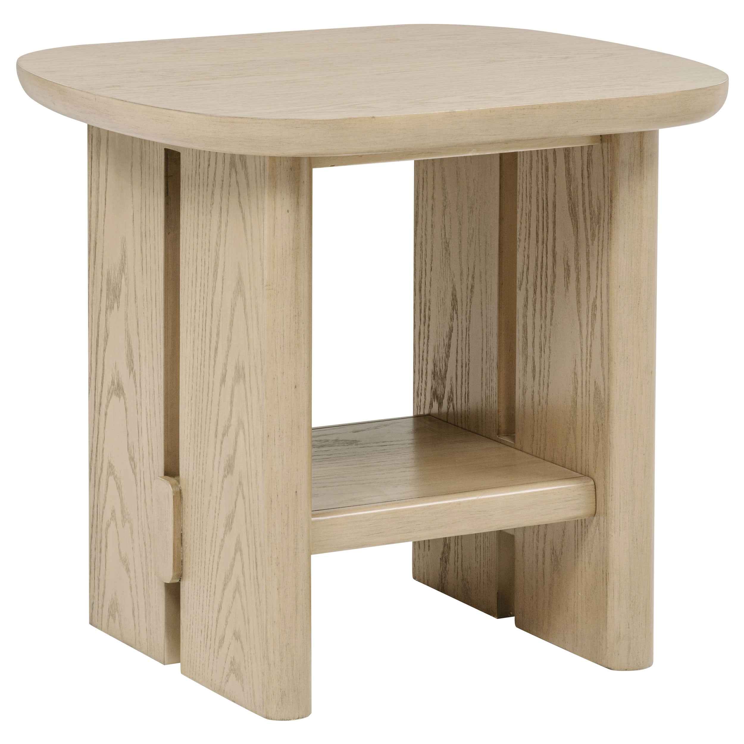 Kailani Beige Oak 2-piece Coastal Coffee and End Table Set - Image 3
