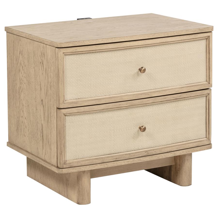 Kailani Beige Oak 4-piece Queen Bedroom Set - Image 5