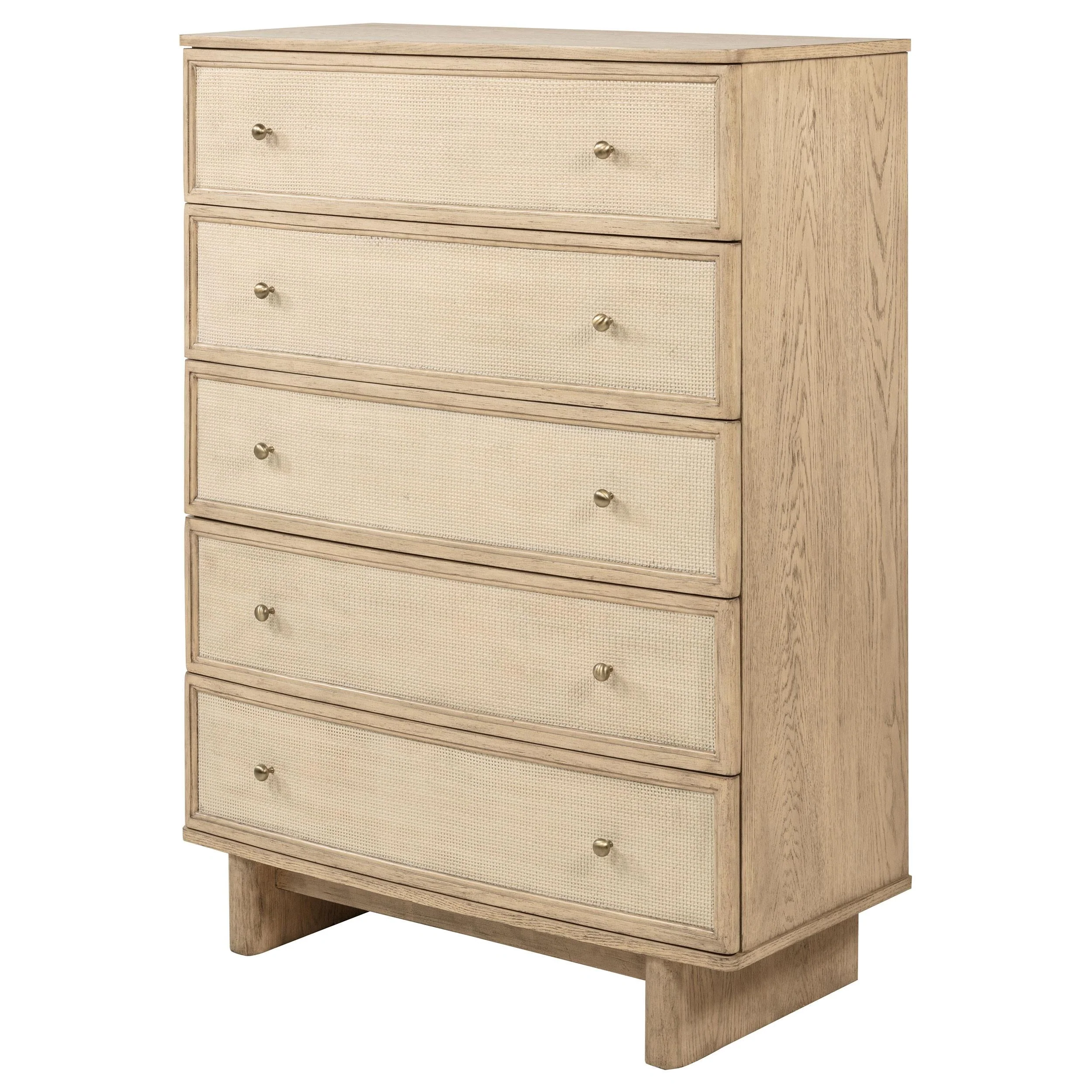 Kailani Beige Oak 5-Drawer Chest - Image 4