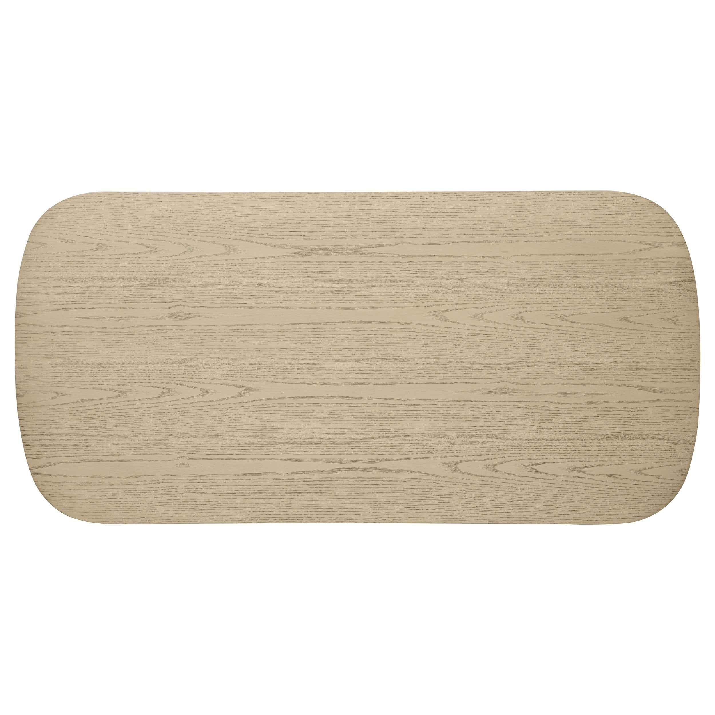 Kailani Beige Oak Coastal Rectangular Cocktail Coffee Table - Image 6