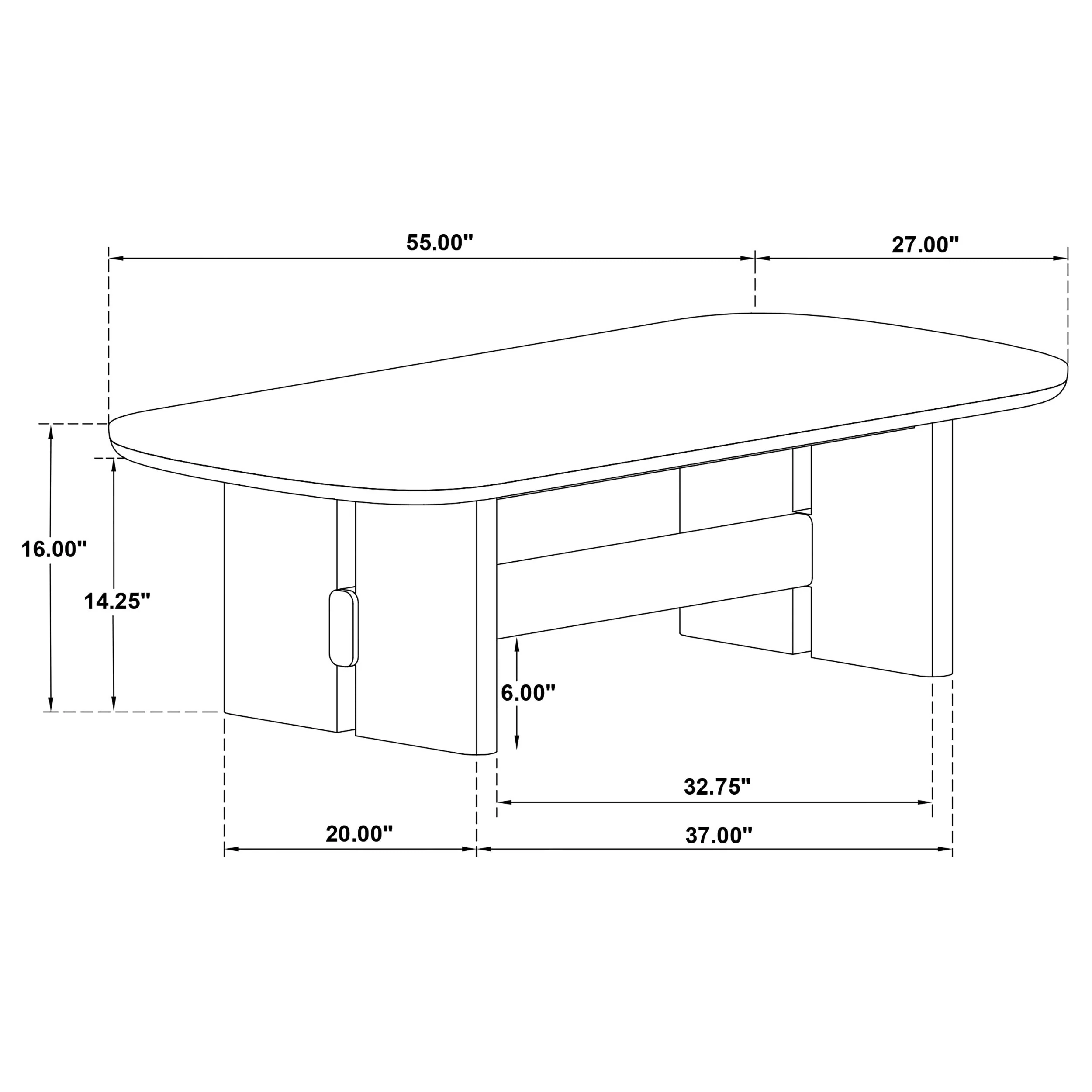Kailani Beige Oak Coastal Rectangular Cocktail Coffee Table - Image 8