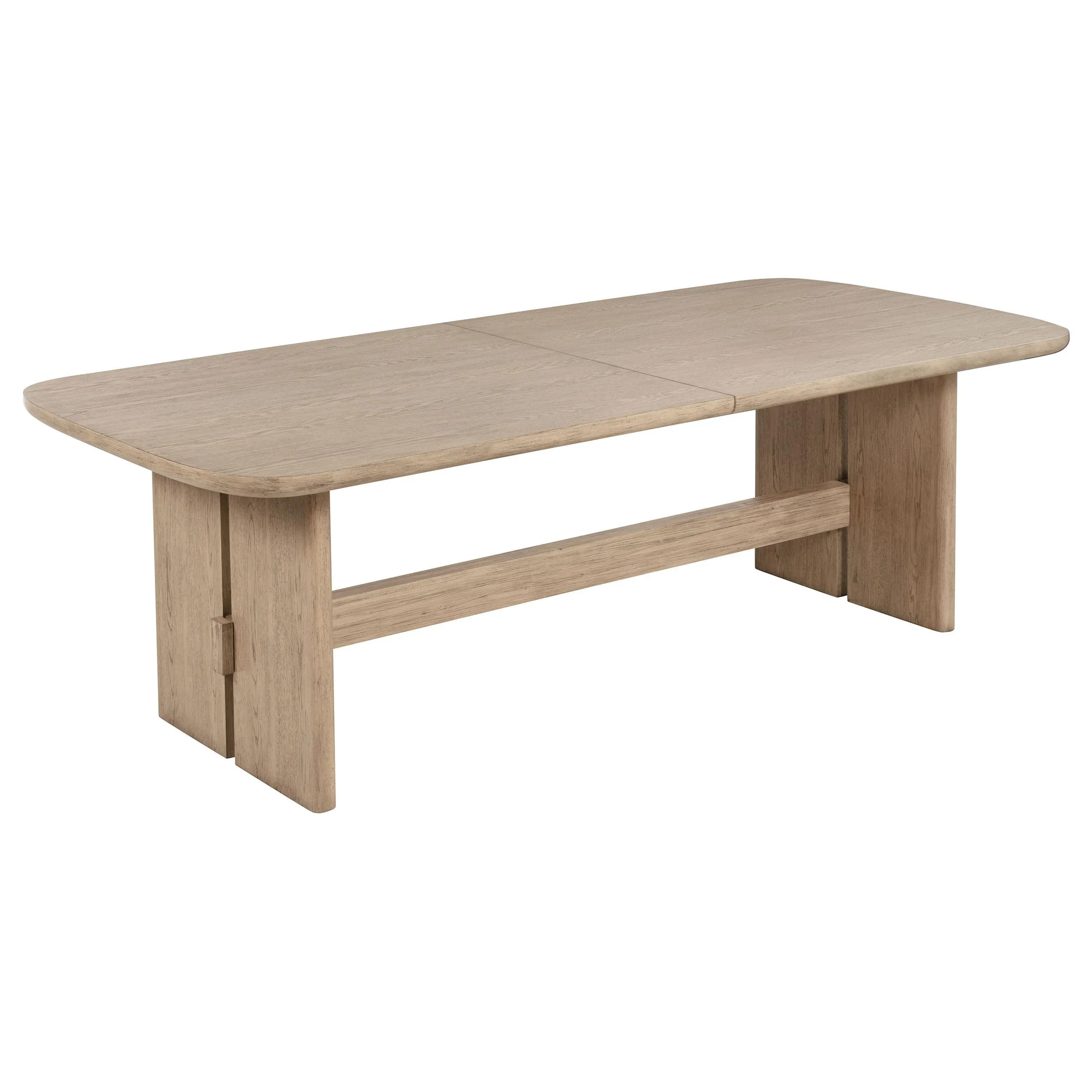 Kailani Beige Oak Rectangular Wood Dining Table - Image 4