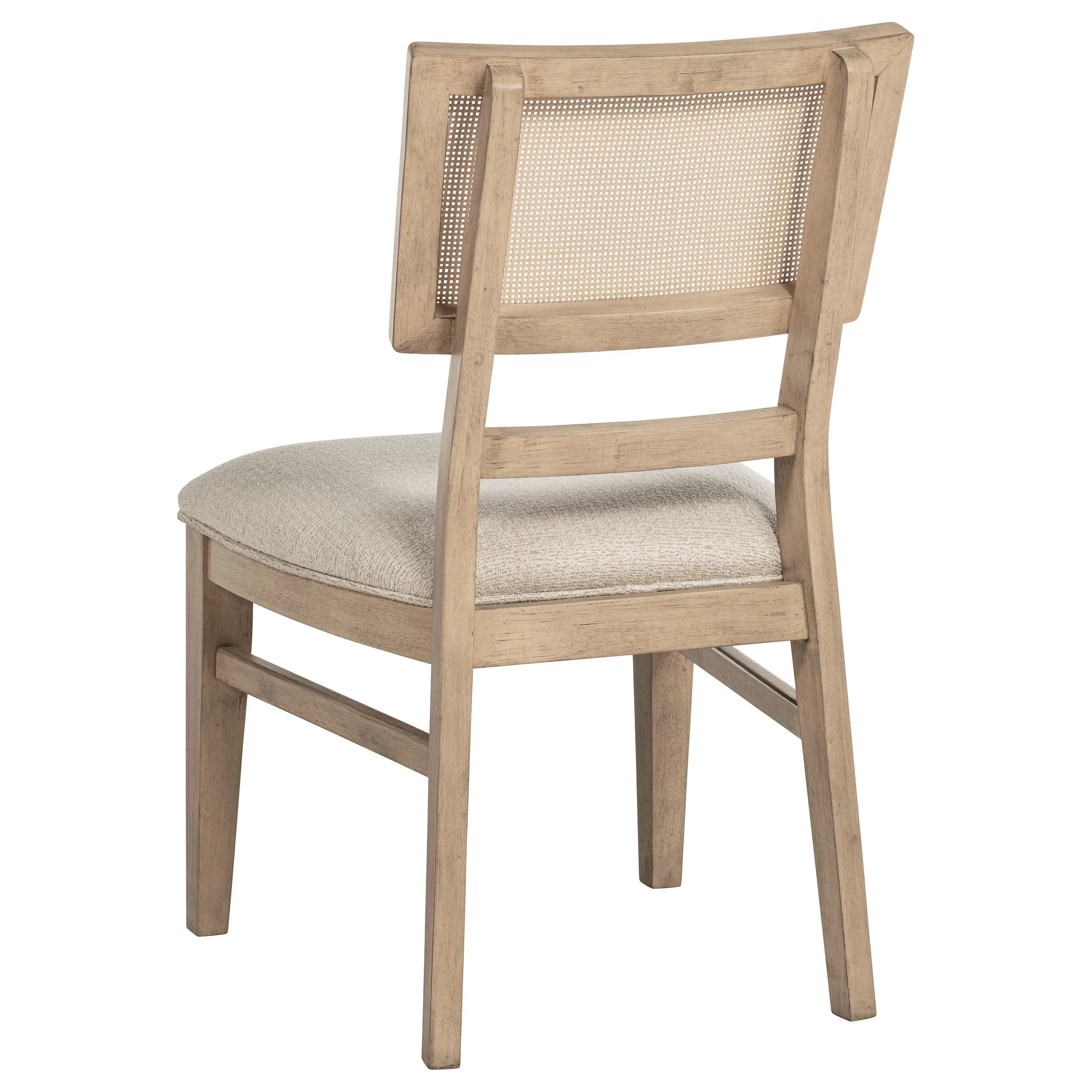 Kailani Radio Weave Cane Dining Side Chair Beige Oak, Set of 2 - Image 5