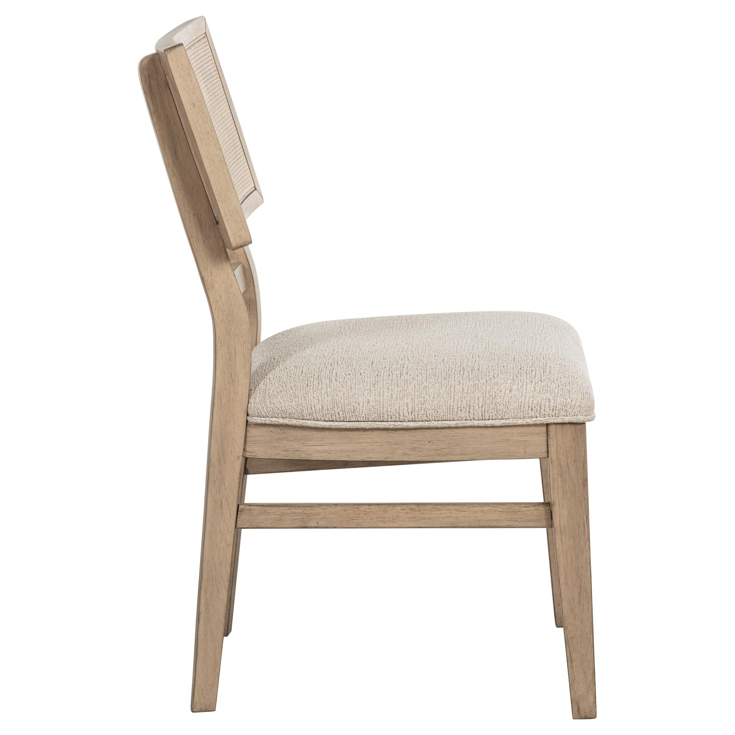 Kailani Radio Weave Cane Dining Side Chair Beige Oak, Set of 2 - Image 7