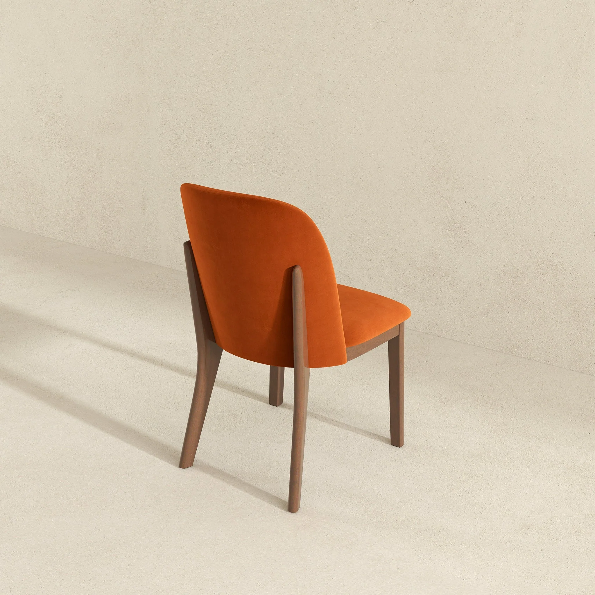 Kaitlyn  Burnt Orange Velvet Dining Chair (Set Of 2) - Image 5