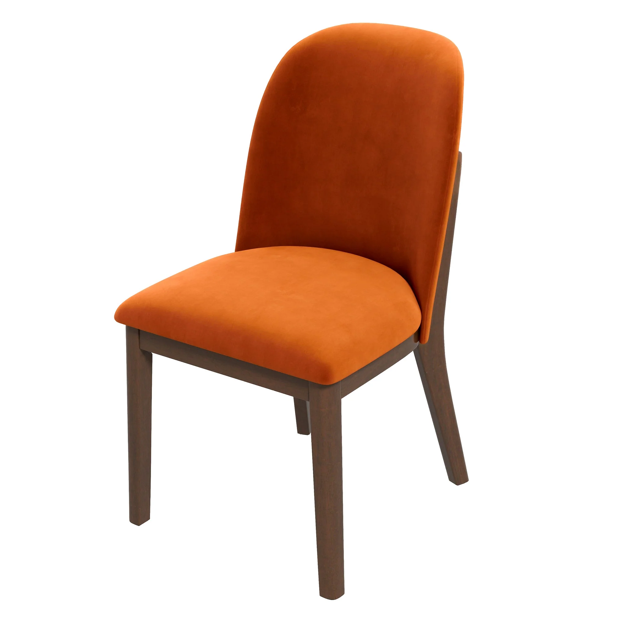 Kaitlyn  Burnt Orange Velvet Dining Chair (Set Of 2) - Image 6