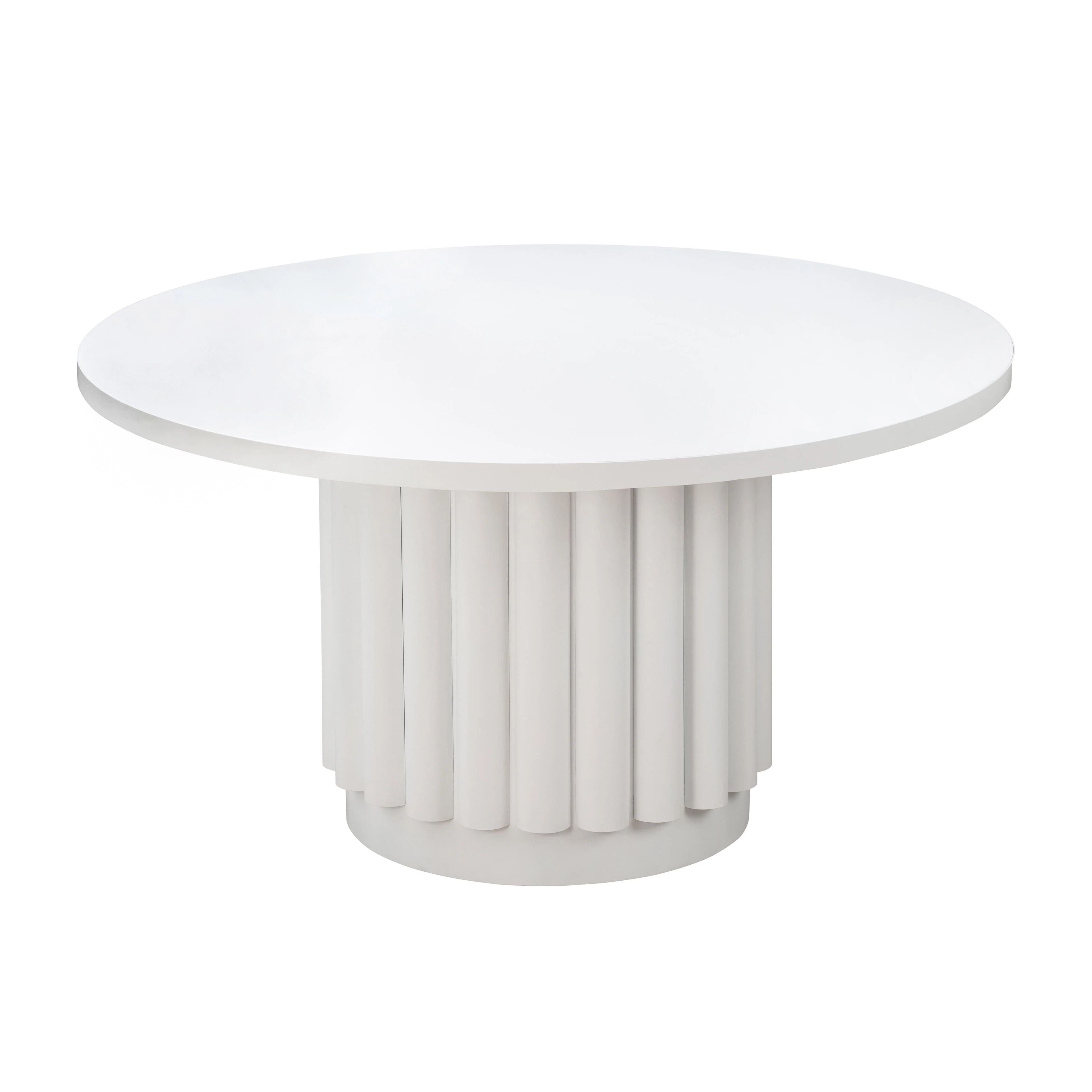 Kali White 55" Round Dining Table - Image 2