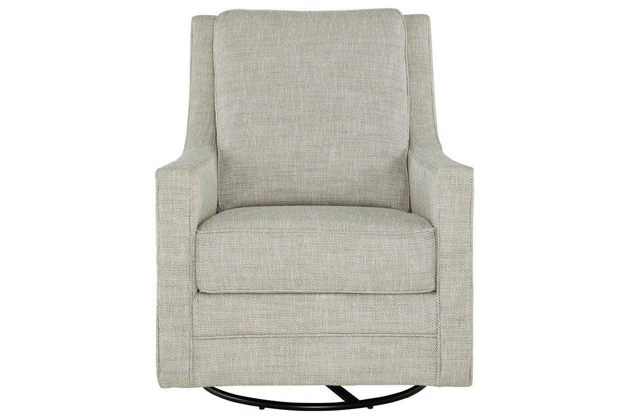 Kambria Fog Swivel Glider Accent Chair - Image 3