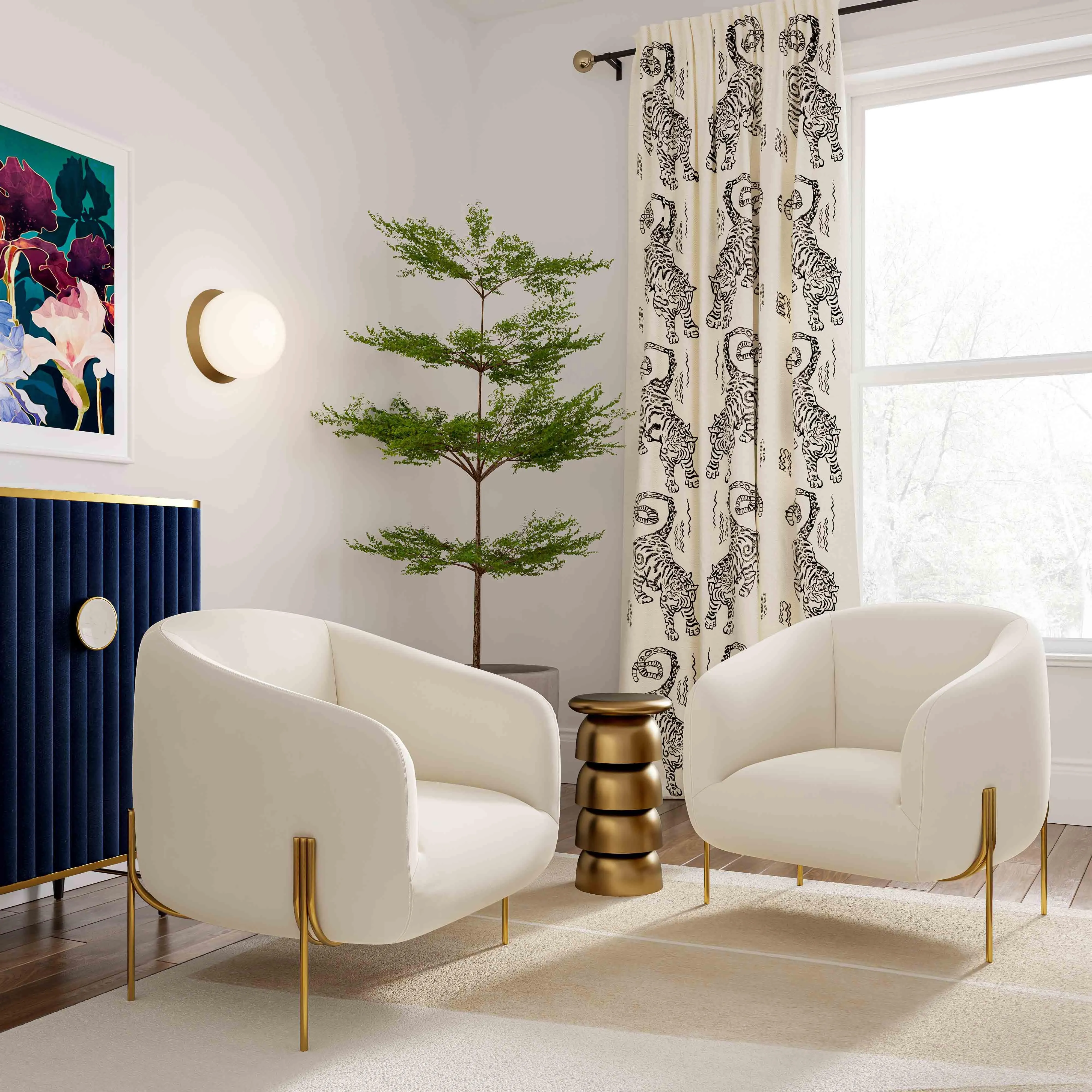 Kandra Upholstered Accent Chair by Inspire Me! Home Decor - Image 2
