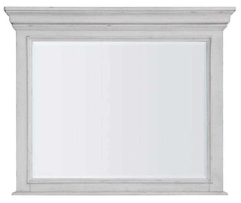 Kanwyn Whitewash Bedroom Mirror (Mirror Only) - Image 2