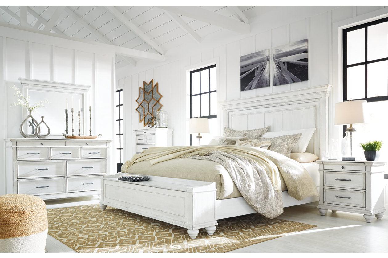 Kanwyn Whitewash California King Panel Bed - Image 11