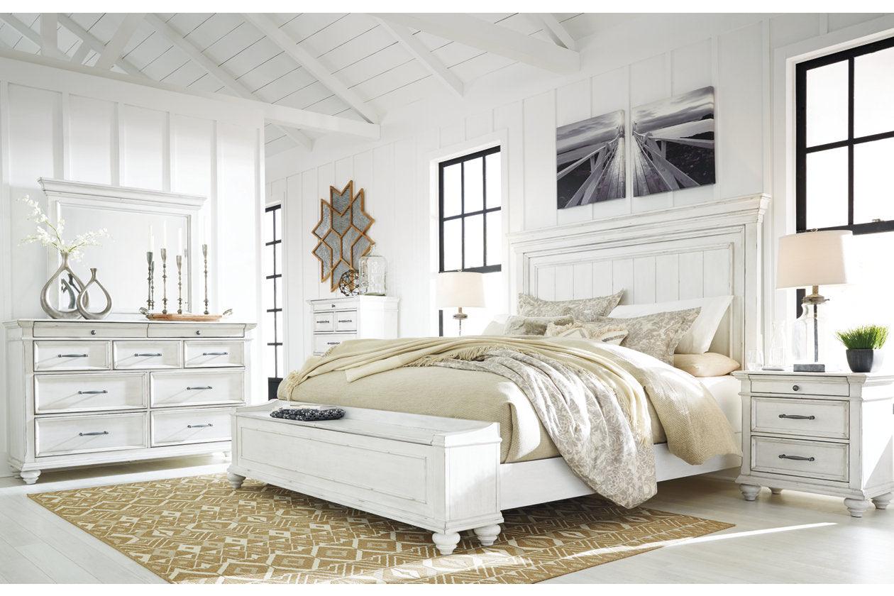 Kanwyn Whitewash California King Panel Bed - Image 12