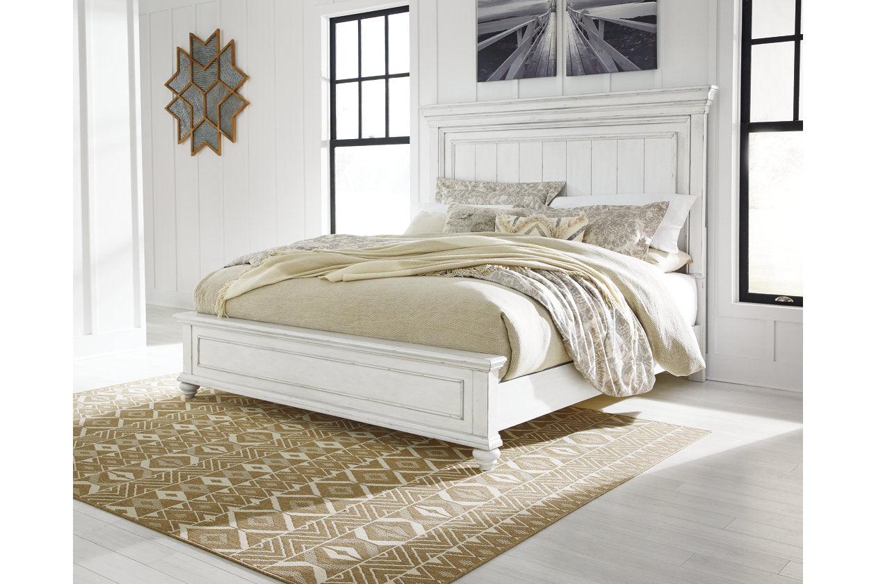 Kanwyn Whitewash California King Panel Bed - Image 2