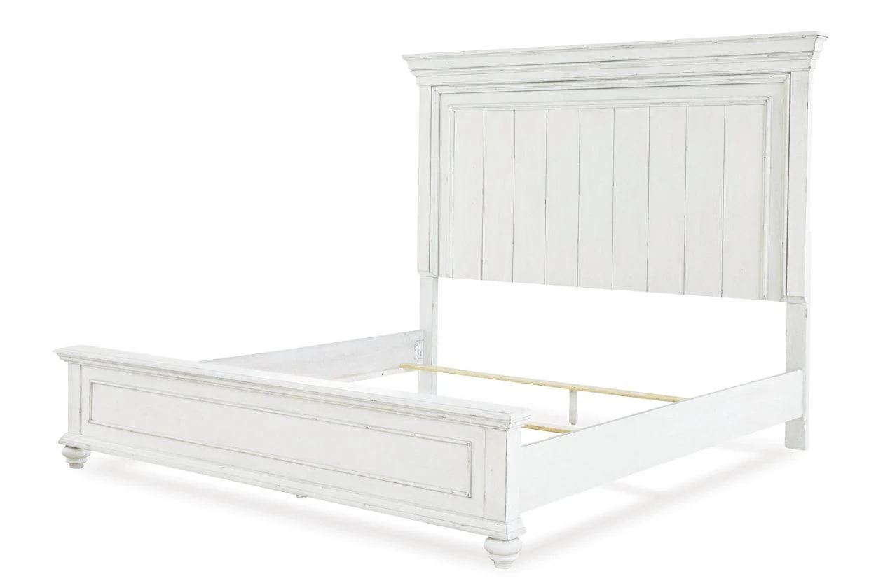 Kanwyn Whitewash California King Panel Bed - Image 6