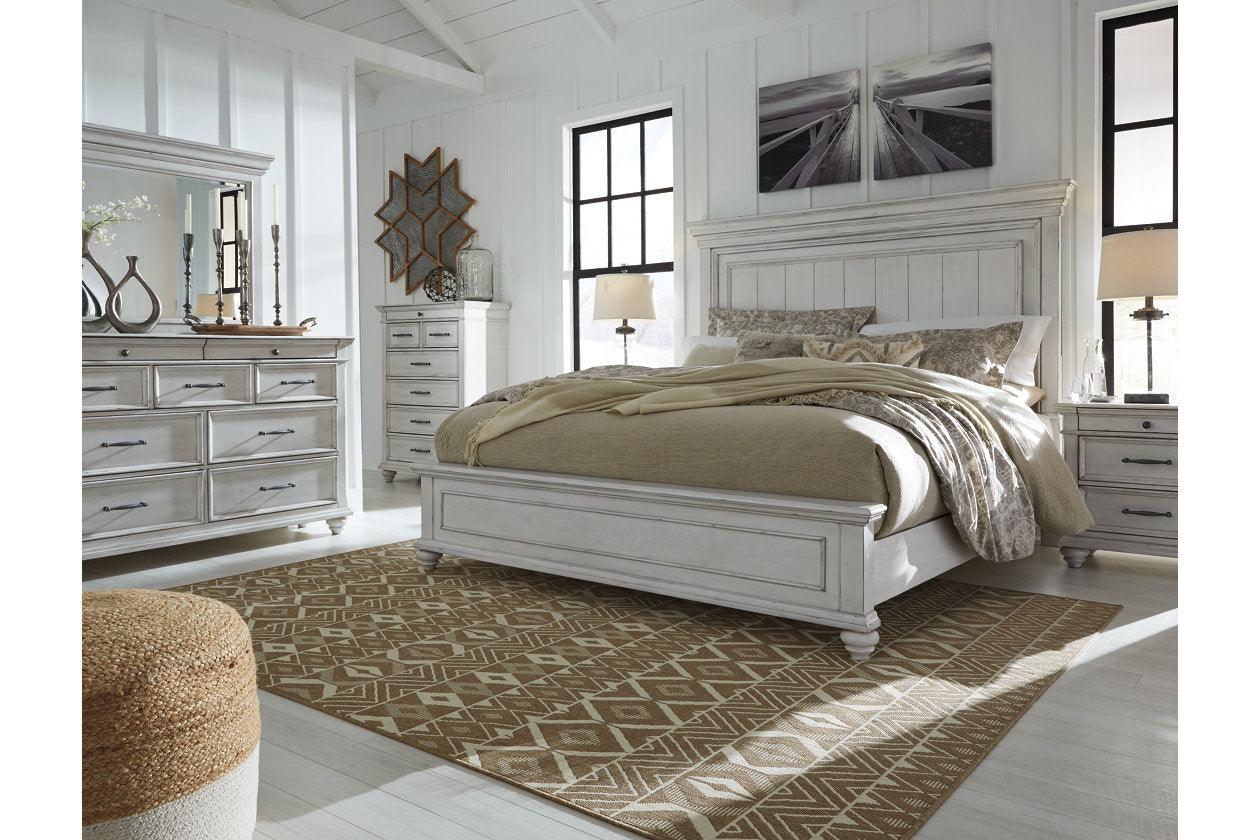 Kanwyn Whitewash Queen Panel Bed - Image 12