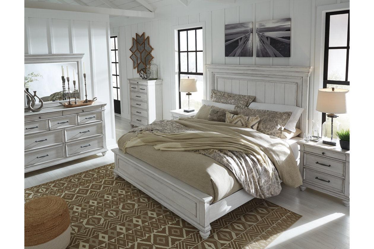 Kanwyn Whitewash Queen Panel Bed - Image 13