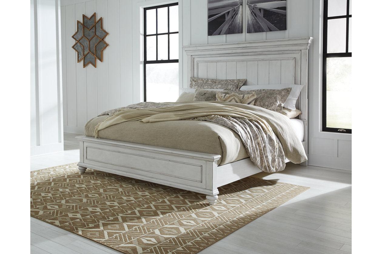 Kanwyn Whitewash Queen Panel Bed - Image 7
