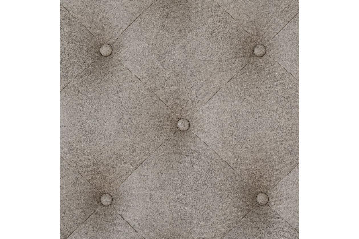 Kanwyn Whitewash Upholstered Ottoman Coffee Table - Image 5