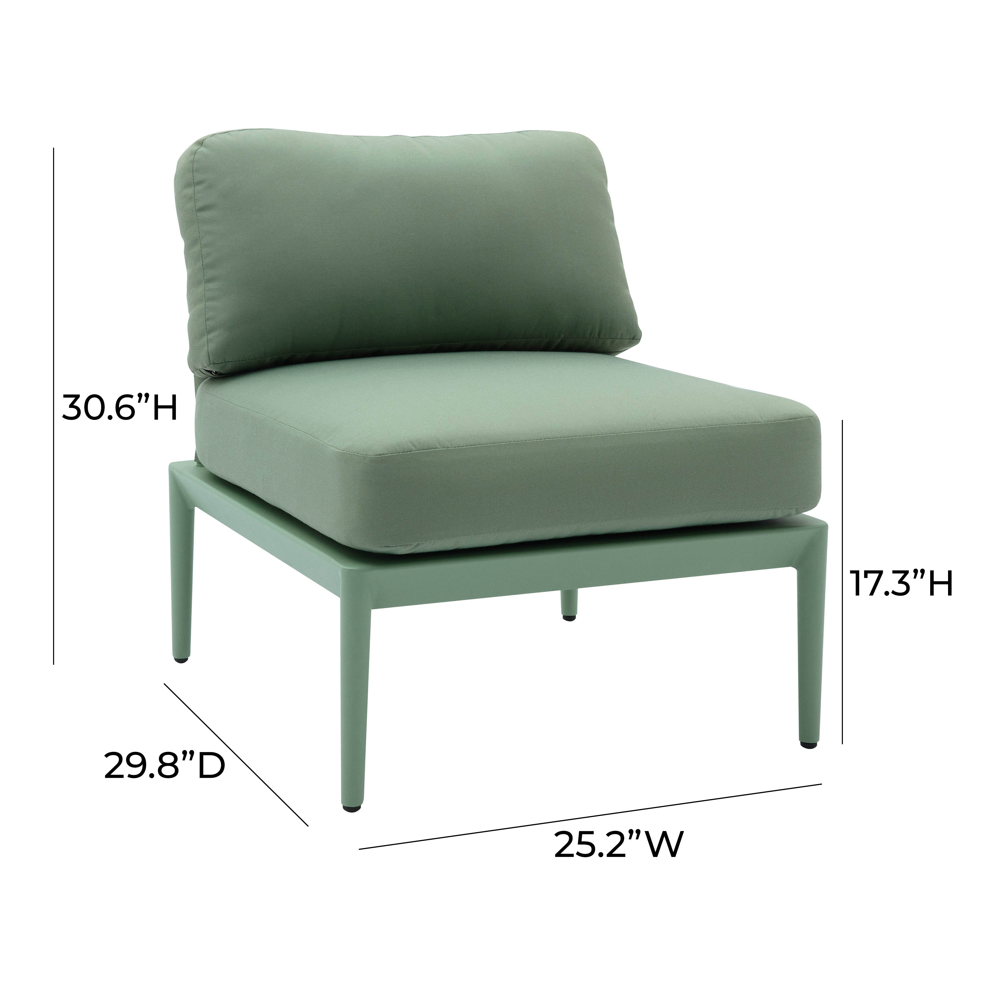 Kapri Modular Outdoor Armless Chair - Image 14