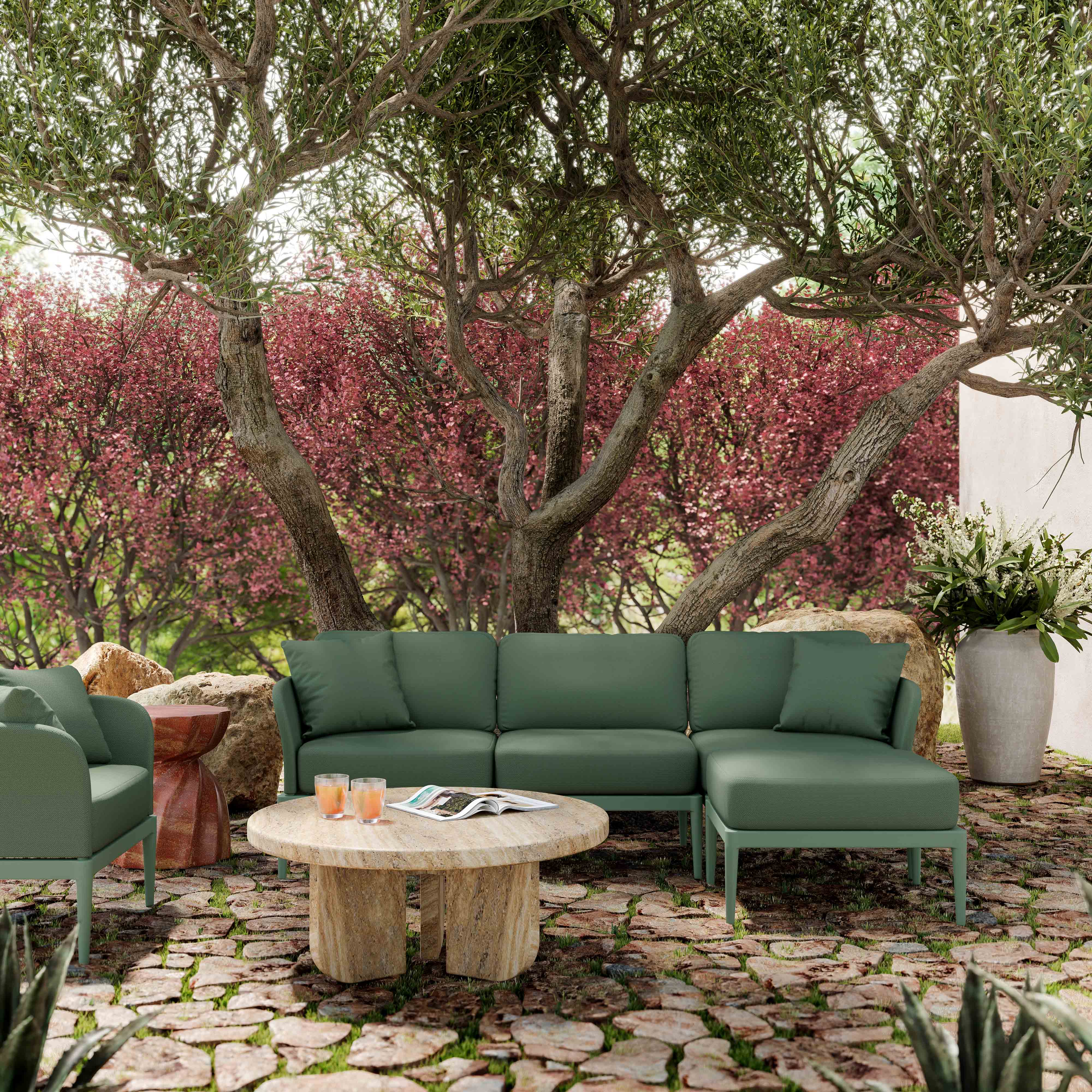 Kapri Modular Outdoor Armless Chair - Image 9