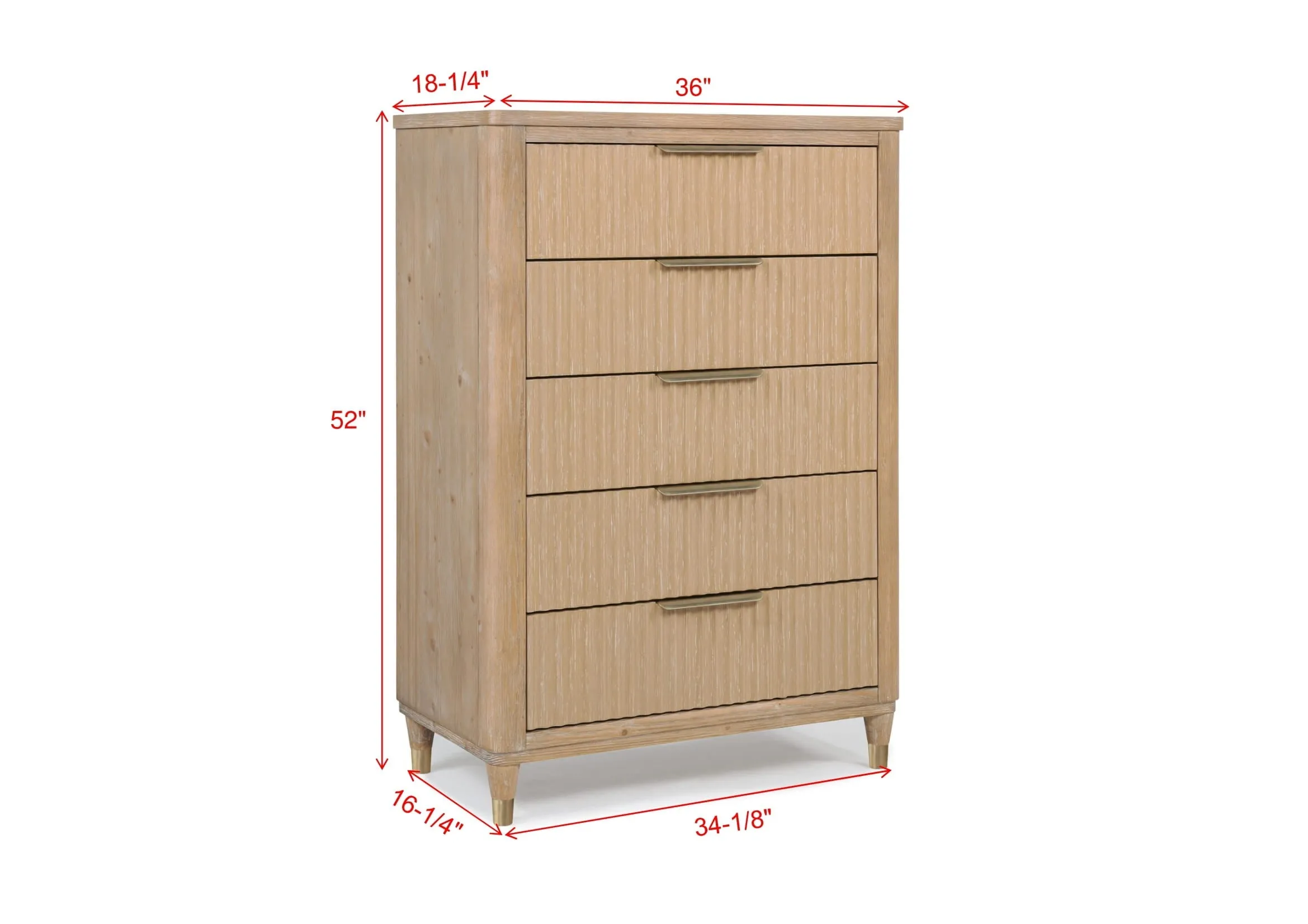 Kara Cerused Natural Bedroom Set - Image 10