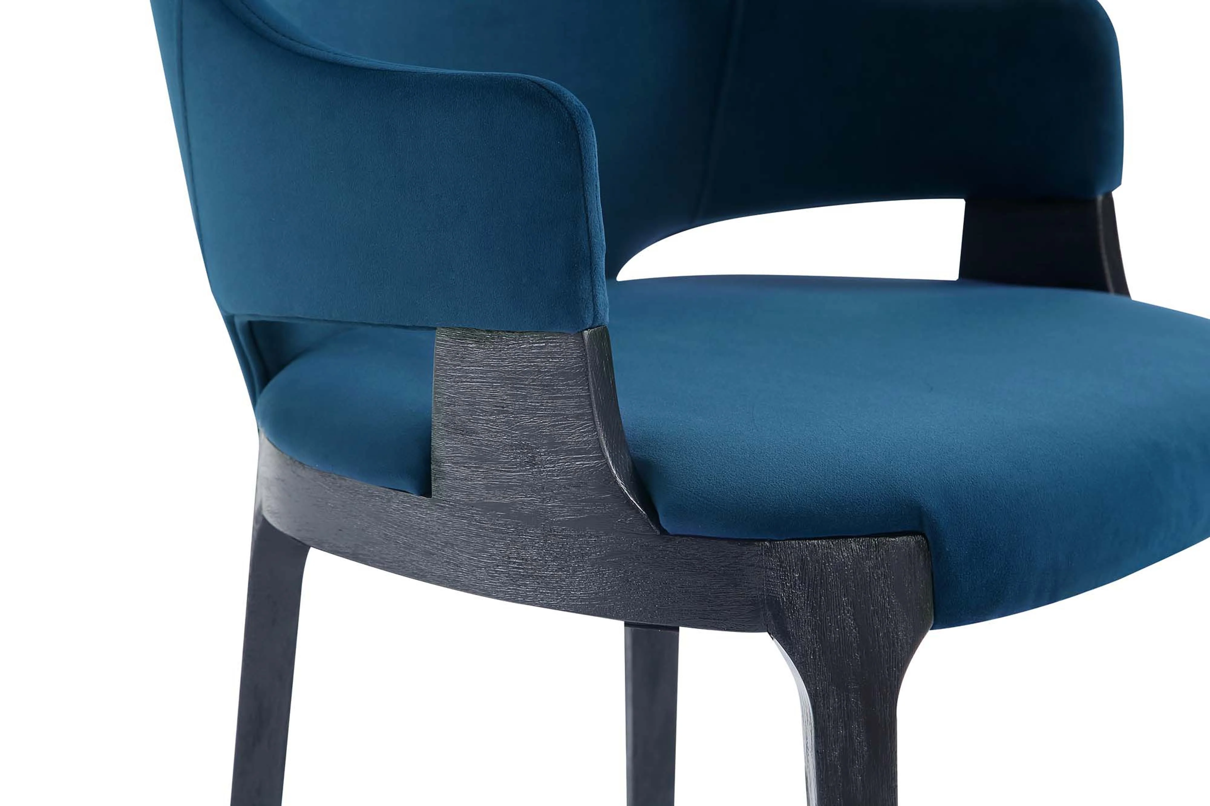 Kara Dining Arm Chair in Blue (set of 2) - Image 5