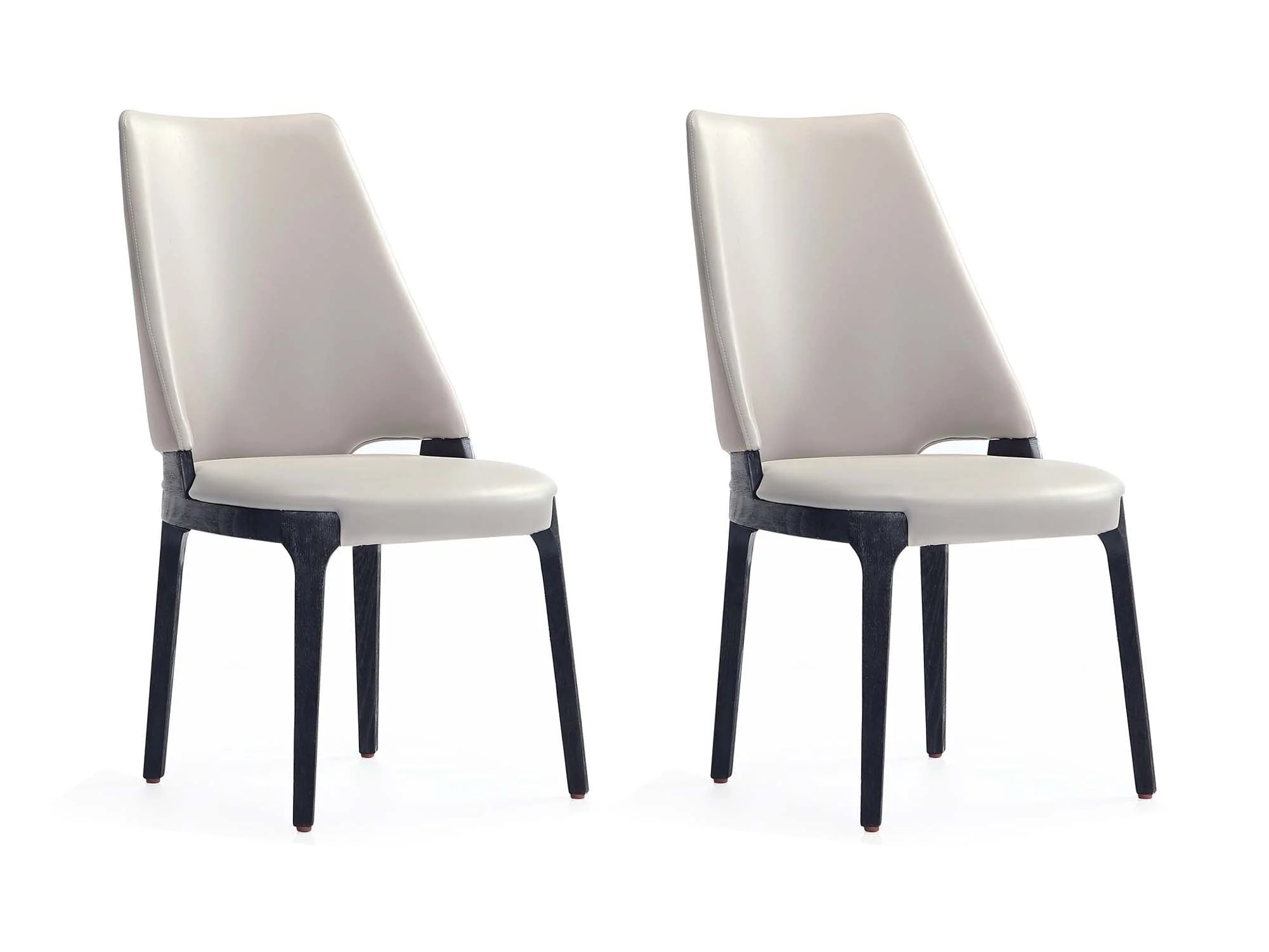Kara Dining Side Chair in Light Grey (set of 2)