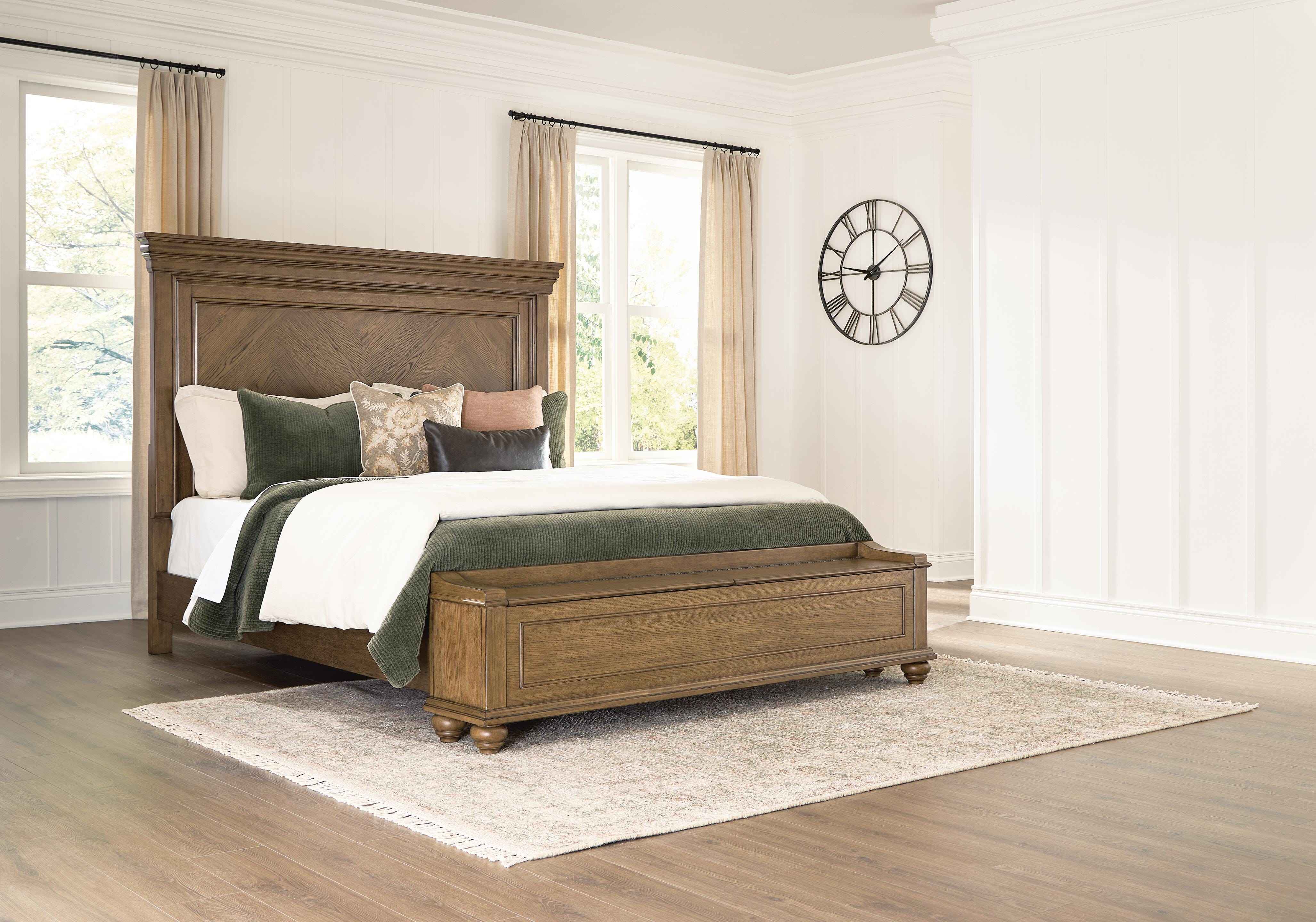 Karallin Medium Brown California King Panel Storage Bed - Image 2