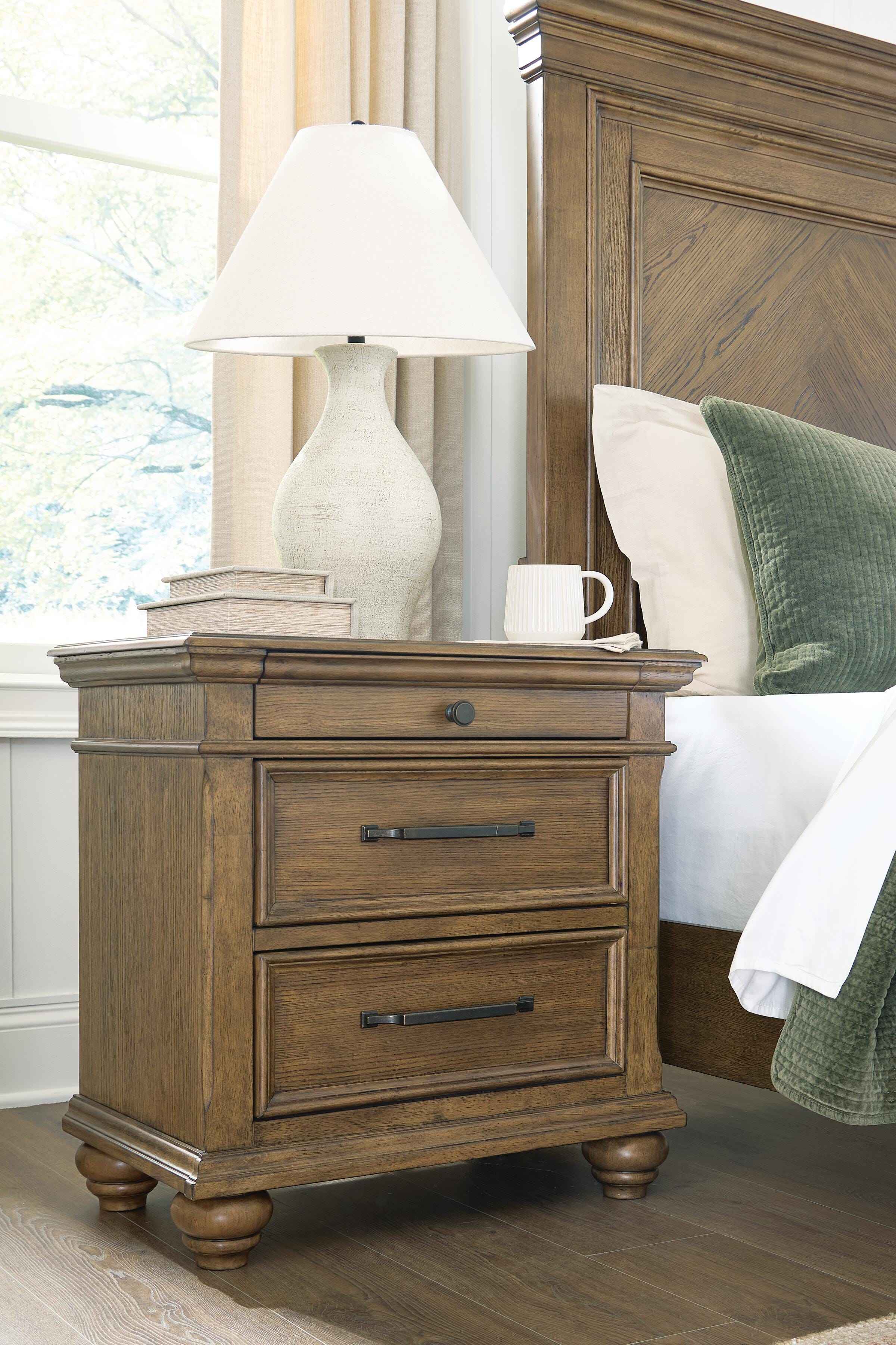 Karallin Medium Brown Nightstand - Image 2