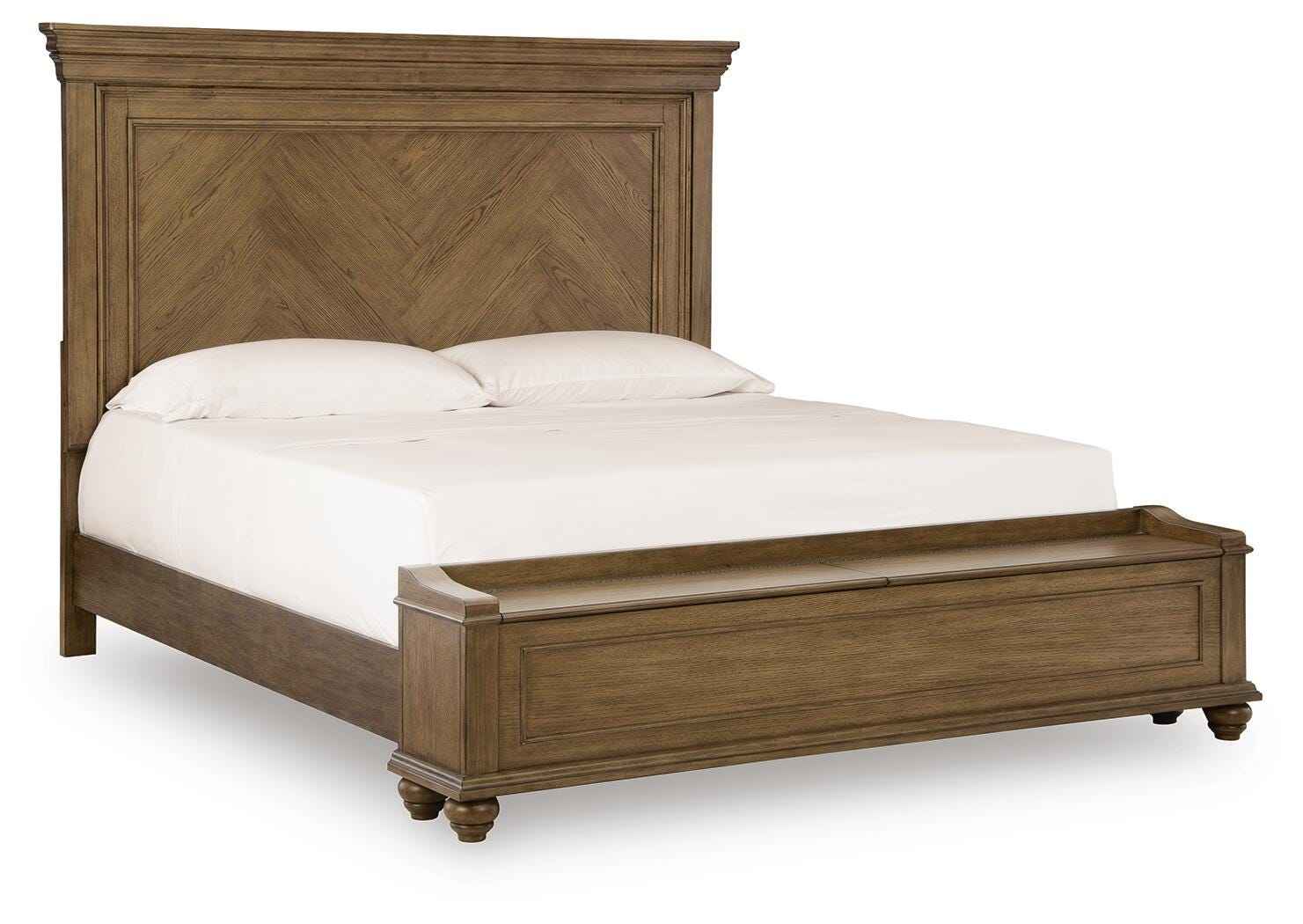 Karallin Medium Brown Queen Panel Storage Bed