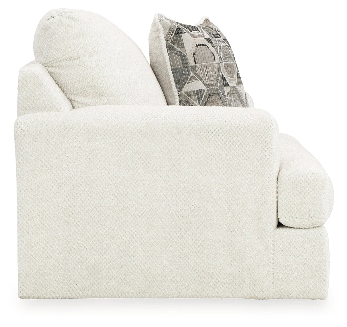 Karinne Linen Chair and Ottoman - Image 8