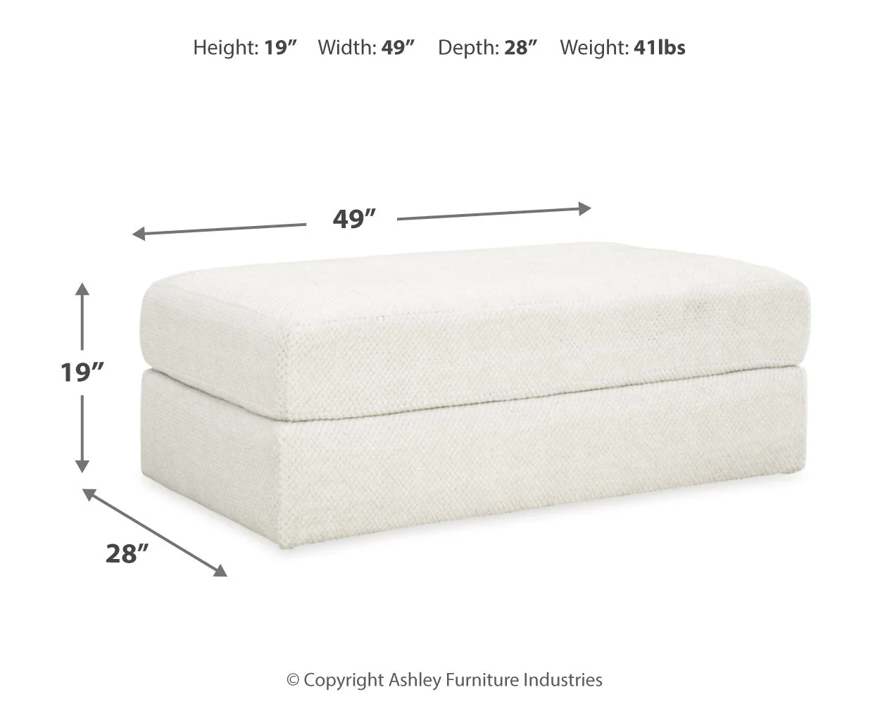 Karinne Linen Chair and Ottoman - Image 9