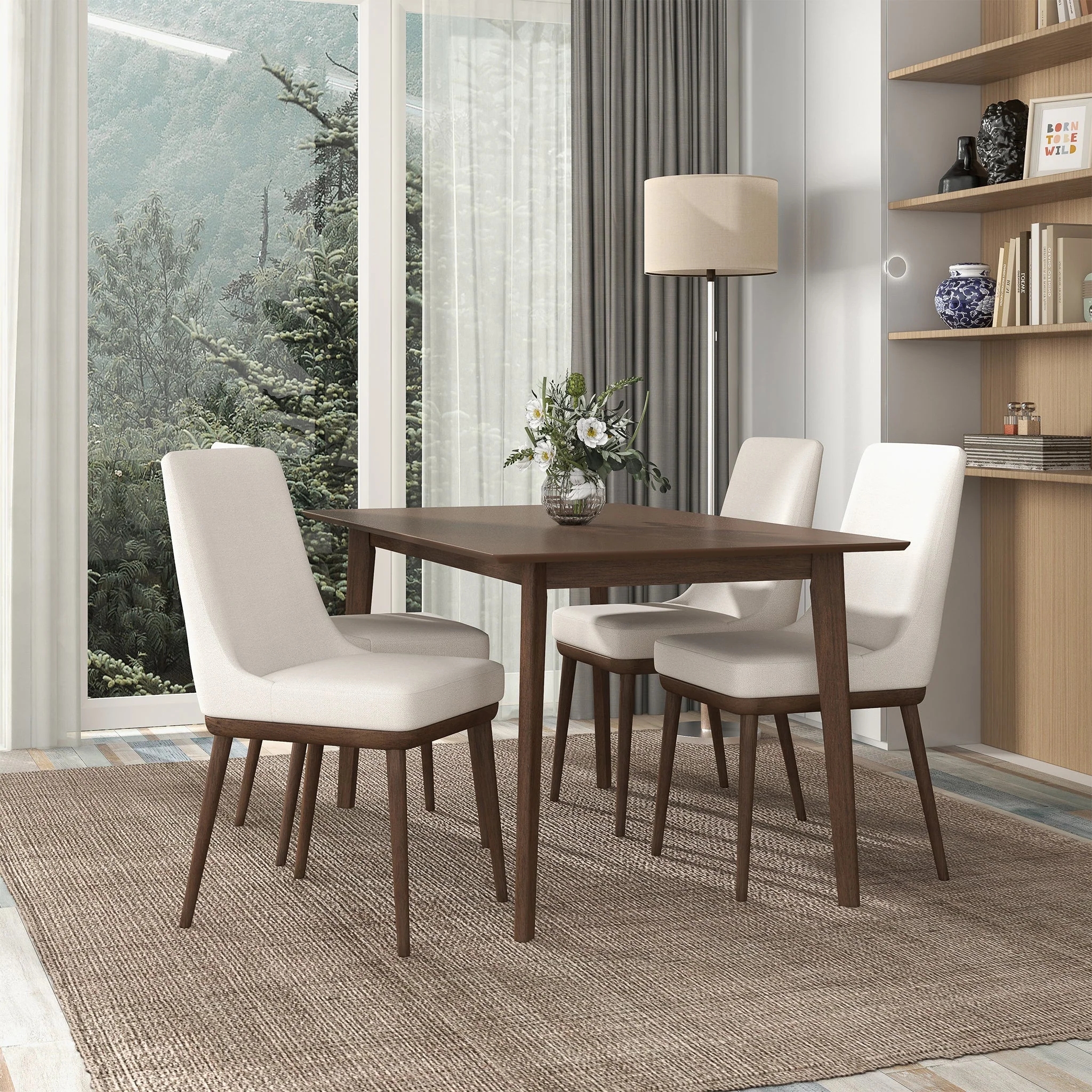 Kate Beige Fabric Dining Chair (Set Of 2) - Image 2