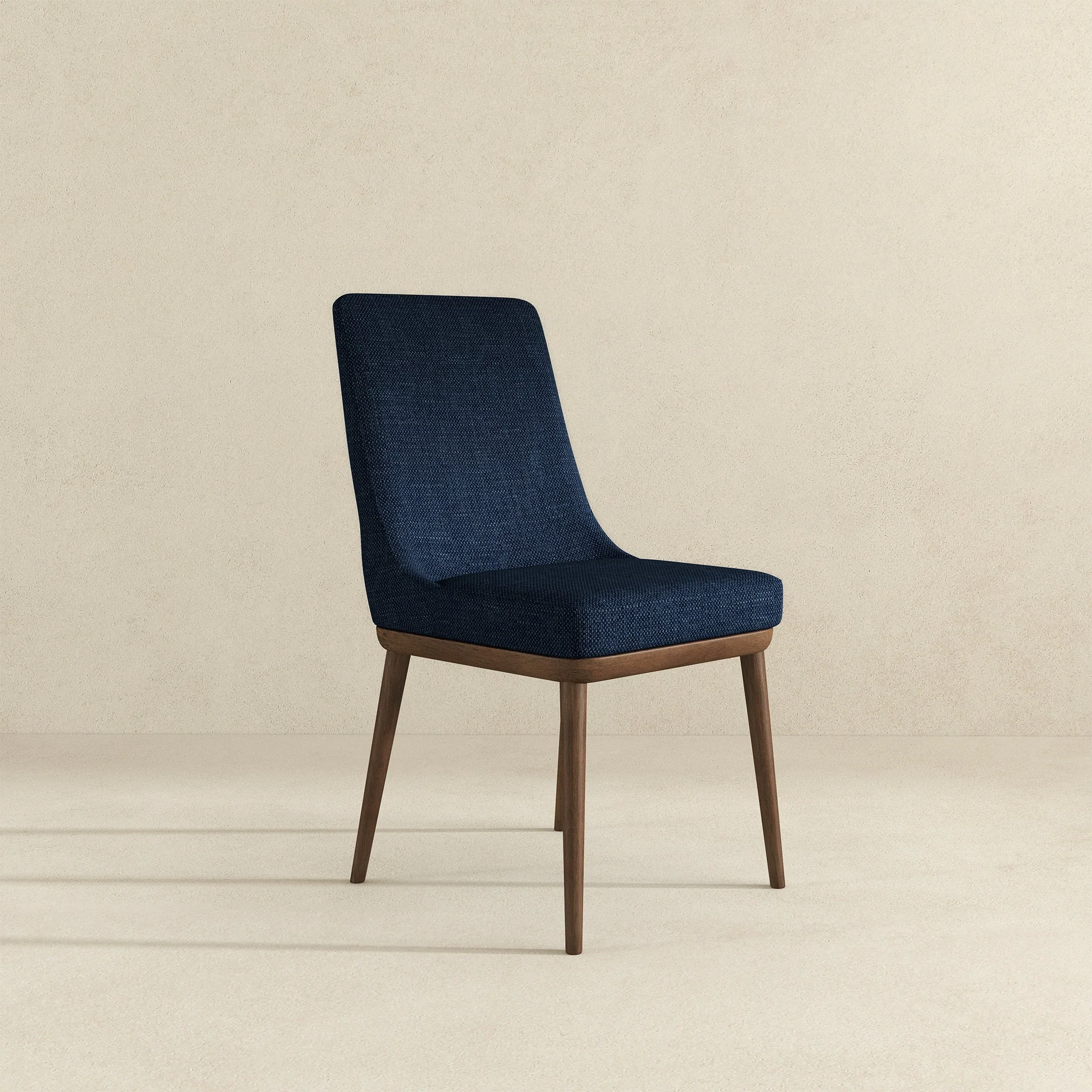 Kate  Dark Blue Fabric Dining Chair (Set Of 2) - Image 3