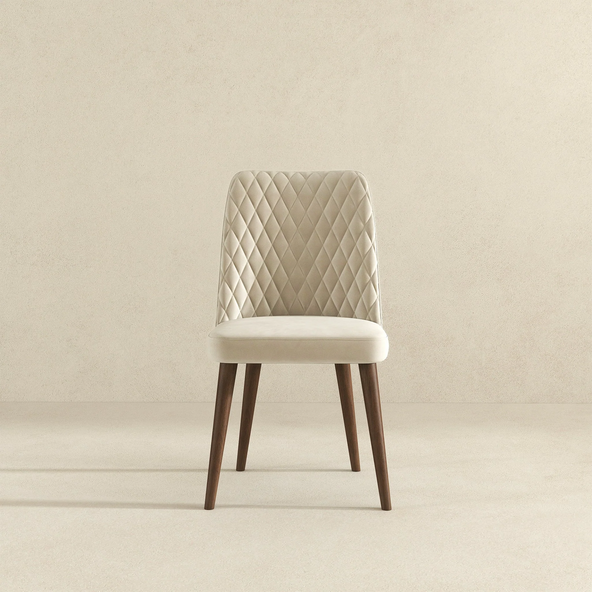 Katie Beige Velvet Dining Chair (Set Of 2) - Image 3