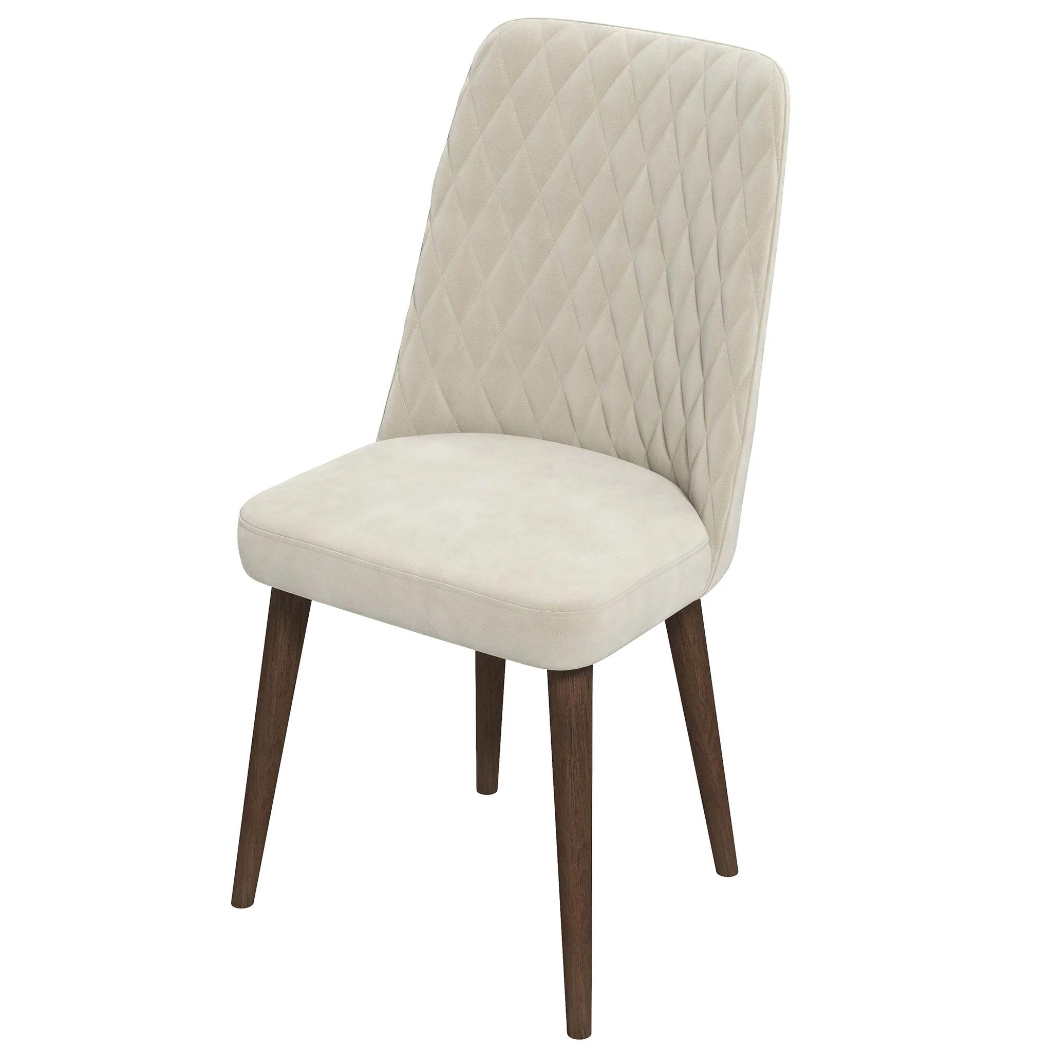 Katie Beige Velvet Dining Chair (Set Of 2) - Image 7