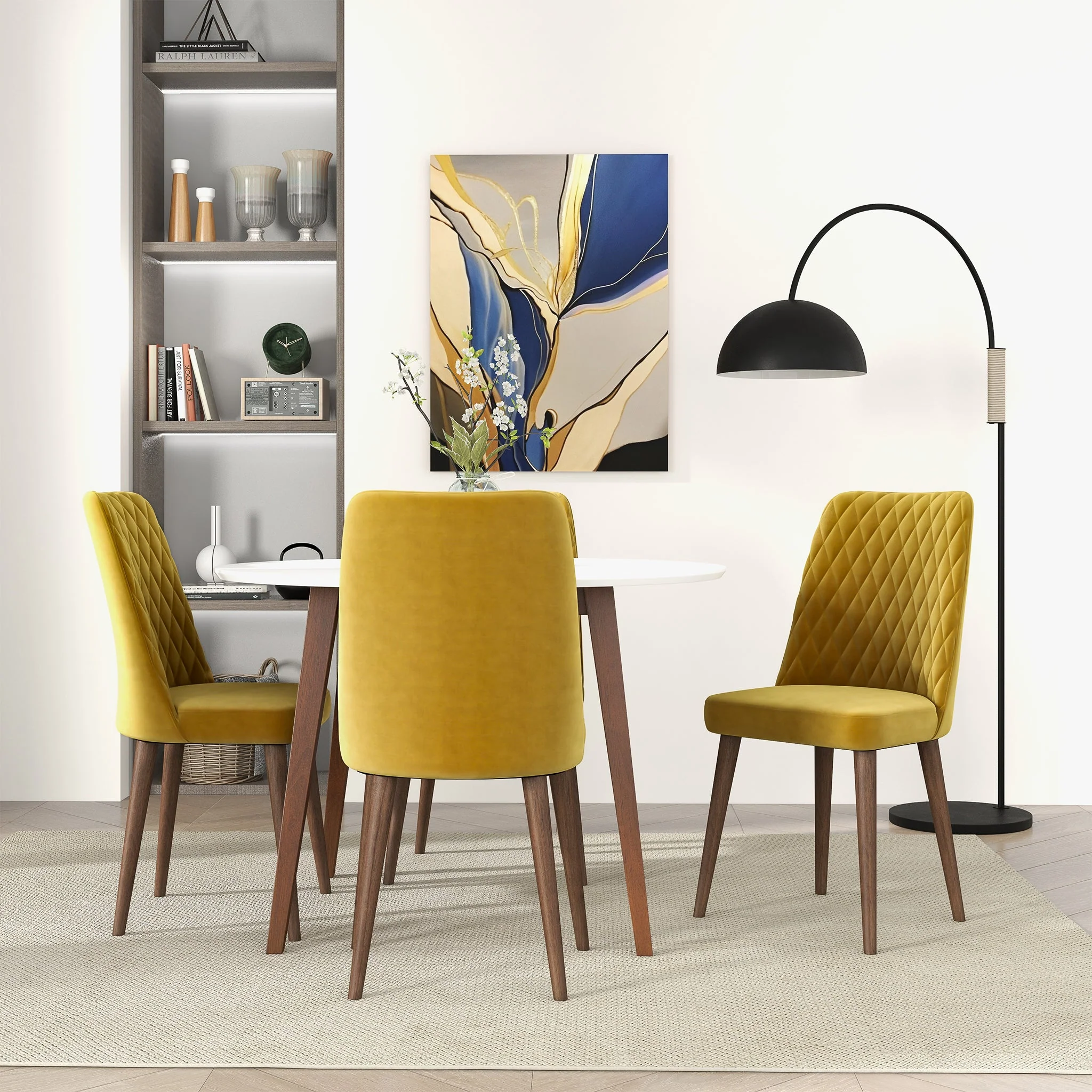 Katie Gold Velvet Dining Chair (Set Of 2) - Image 2
