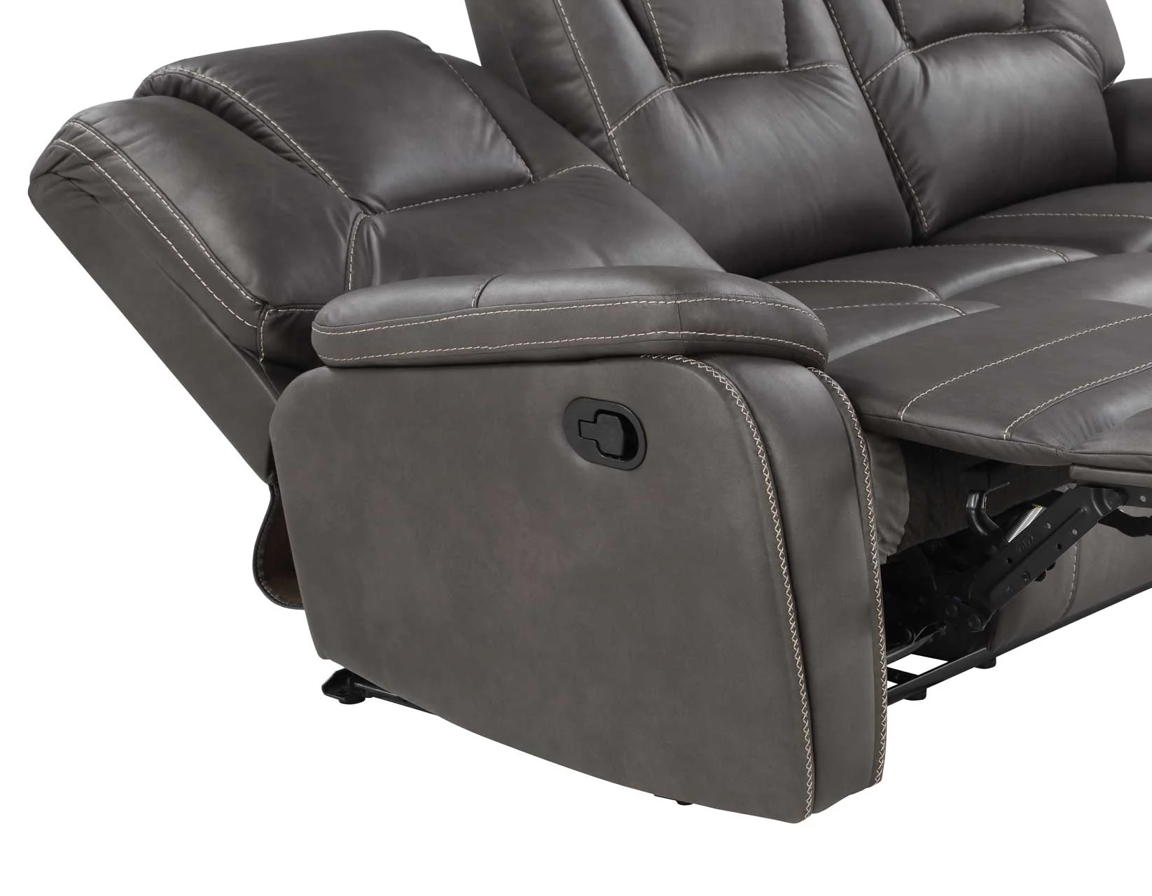 Katrine Charcoal 3-Piece Manual Reclining Set - Image 7