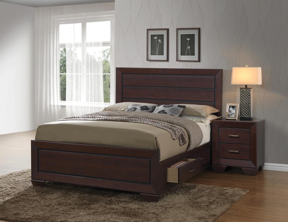 Kauffman Dark Cocoa Eastern King Storage Bed - Image 2