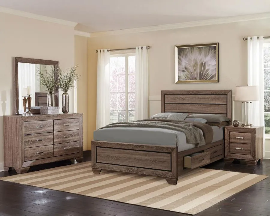 Kauffman 4-Piece Storage Queen Bedroom Set with High Straight Headboard - Image 6
