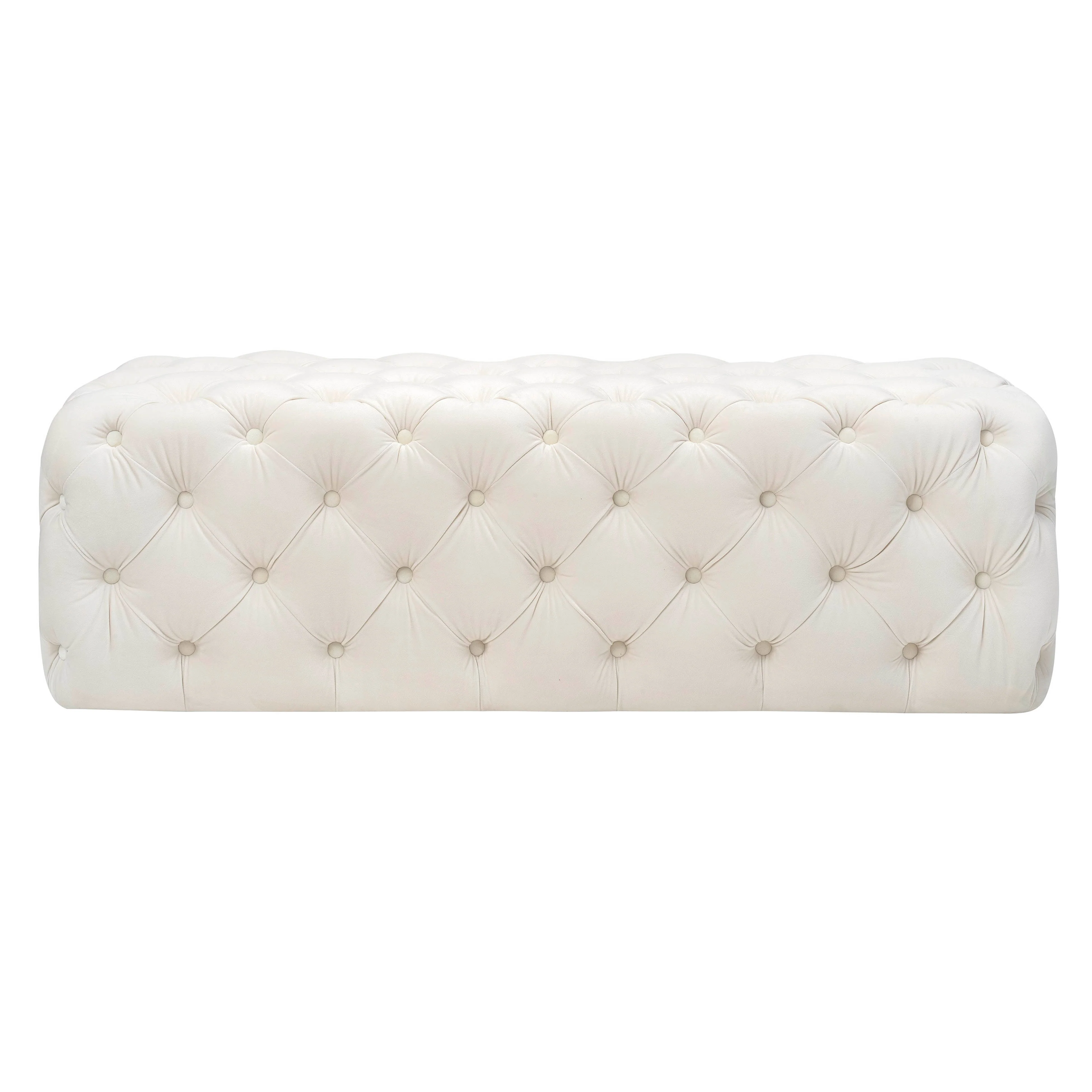 Kaylee Velvet Ottoman - Image 3