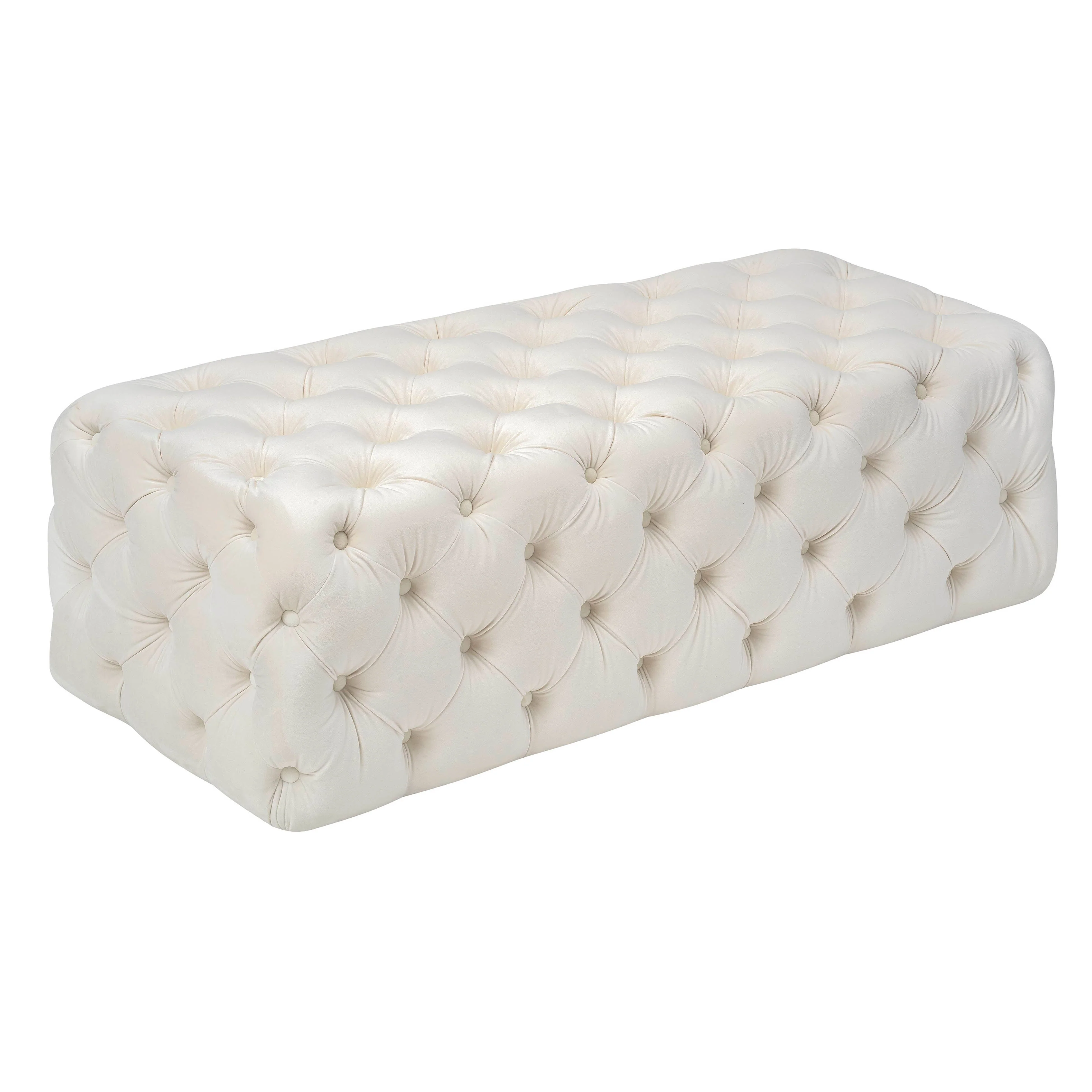 Kaylee Velvet Ottoman - Image 4