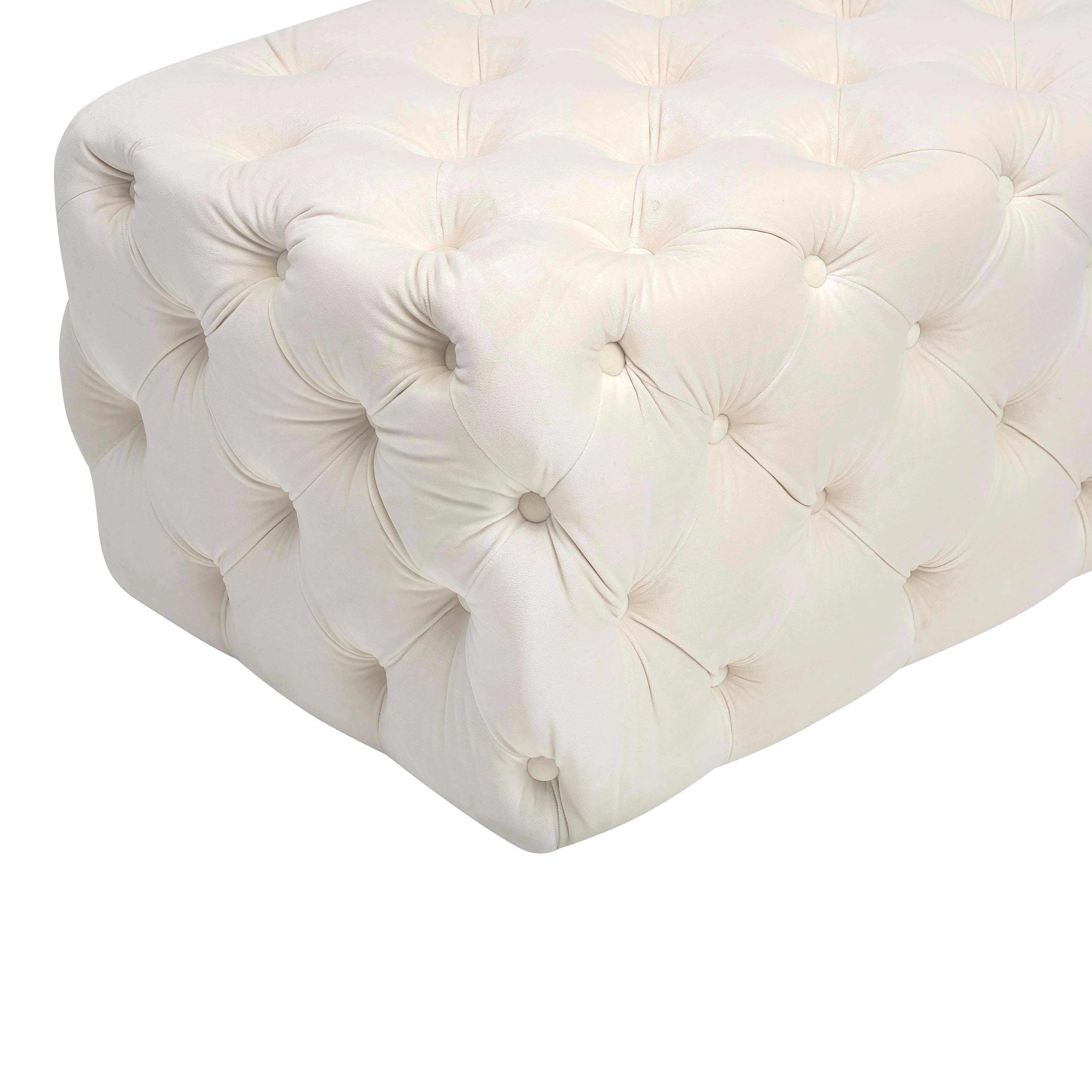 Kaylee Velvet Ottoman - Image 5