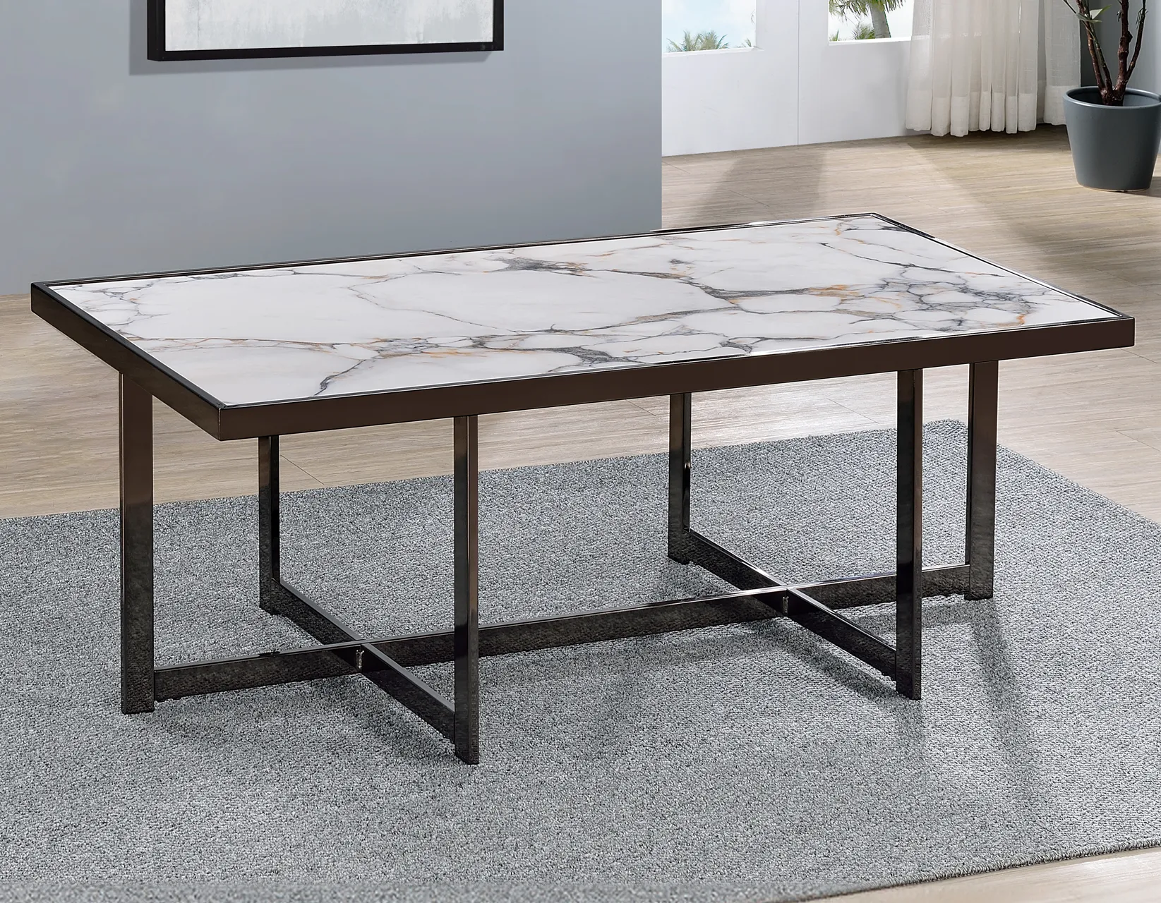 Kayley 3-Piece Sintered Stone Table Set - Image 2
